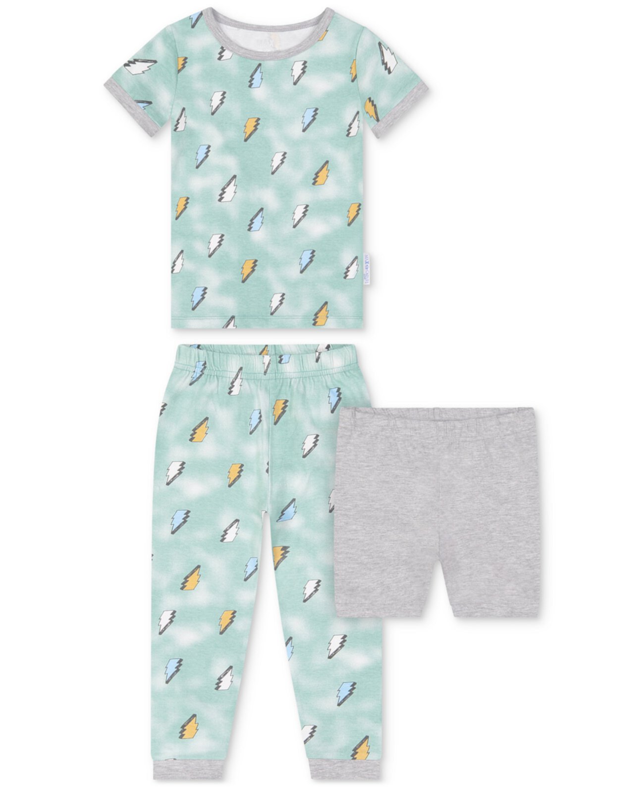 Пижамный комплект из 2 предметов с осветляющим принтом и шортами для маленьких мальчиков Max & Olivia
