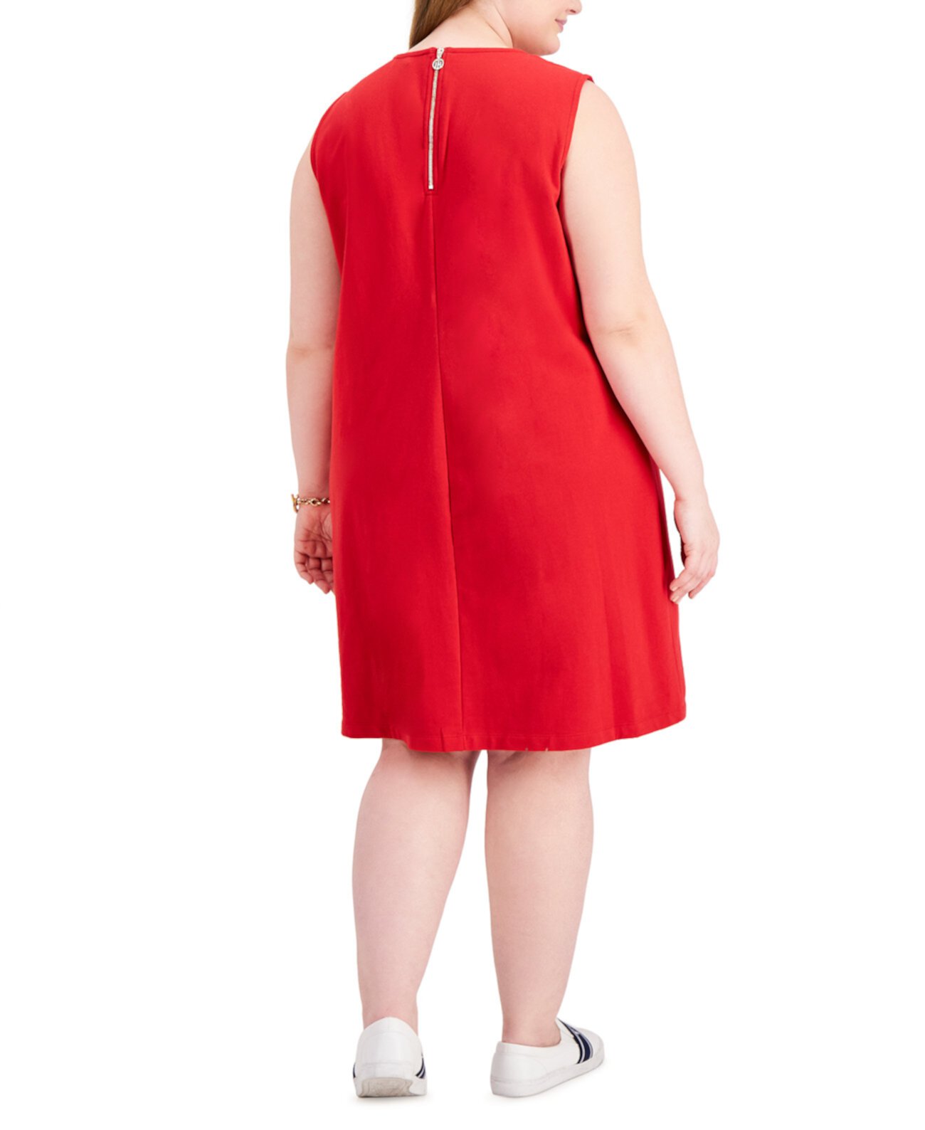 Платье большого размера без рукавов на шнуровке, создано для Macy's Tommy Hilfiger