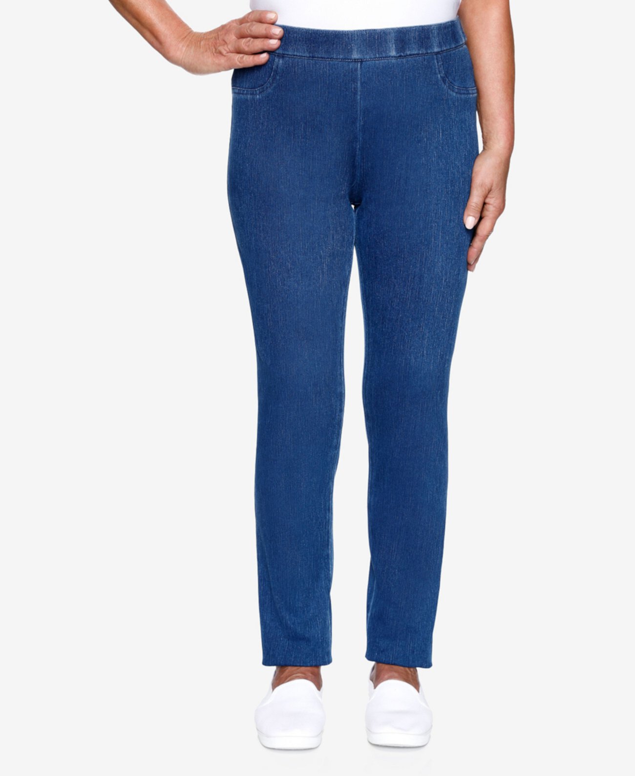 Вязаные джинсовые джеггинсы больших размеров Lazy Daisy Alfred Dunner