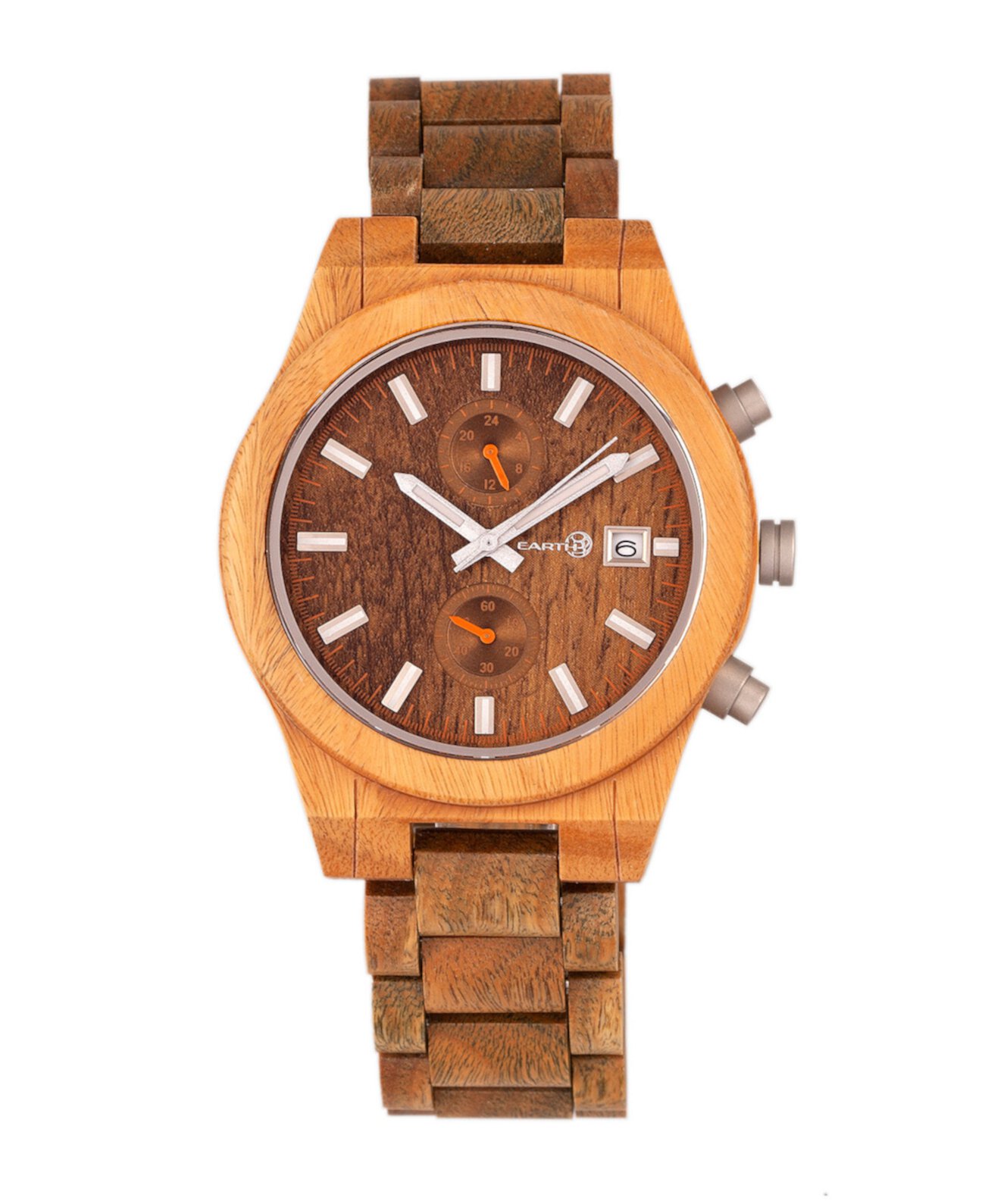 Часы Castillo Wood с браслетом W / Date Olive 45Mm Earth Wood
