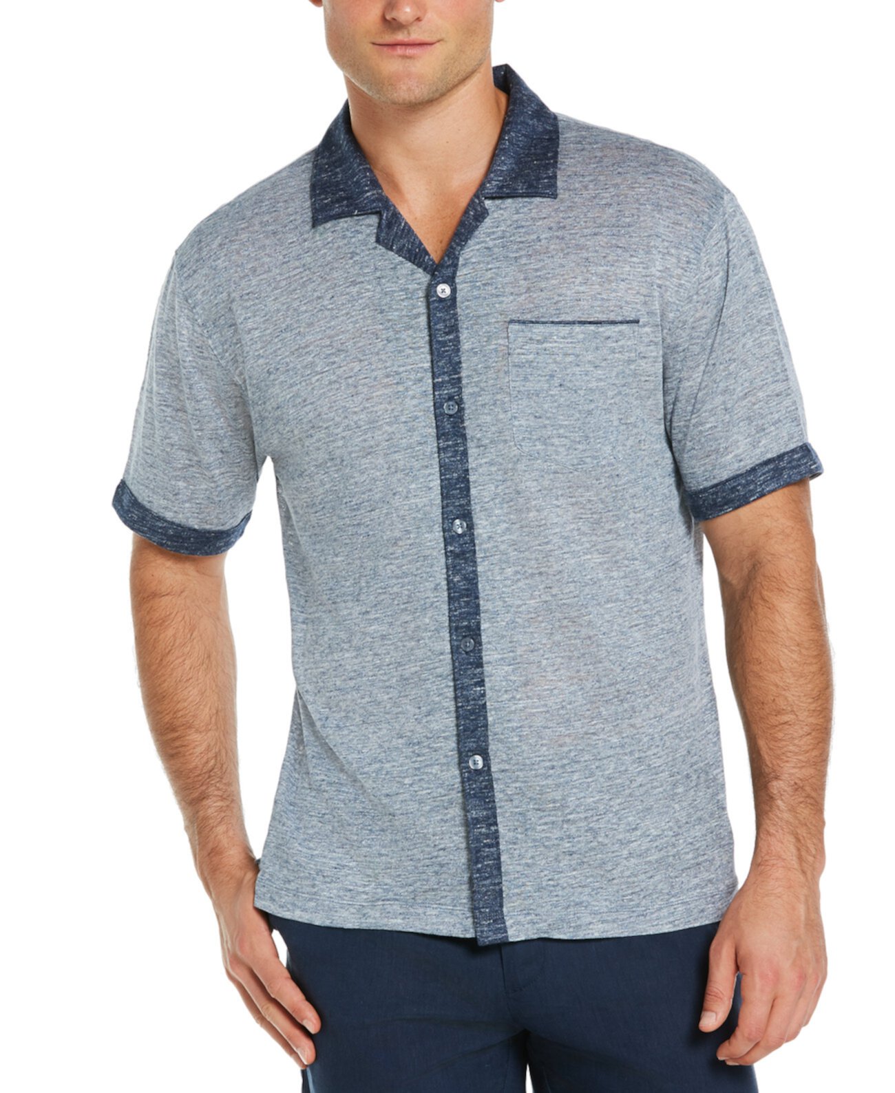 Мужская рубашка с вышивкой из хлопчатобумажной ткани Cubavera