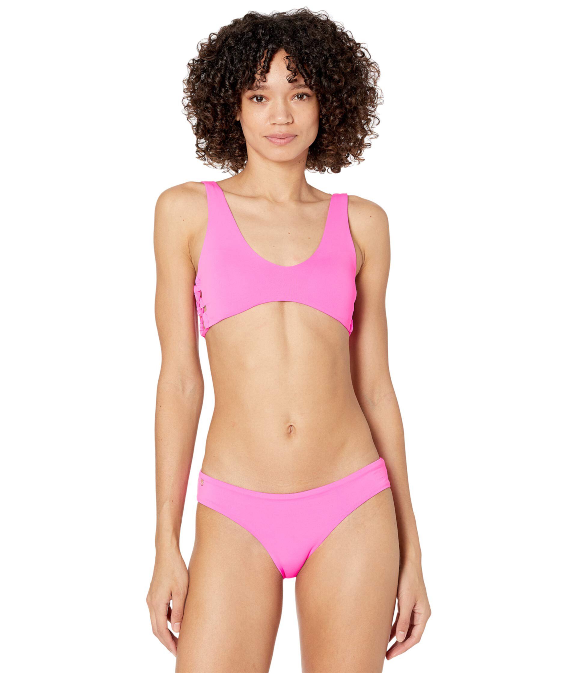 Heritage Fuchsia Glee Four-Way Reversible Bikini Top Maaji