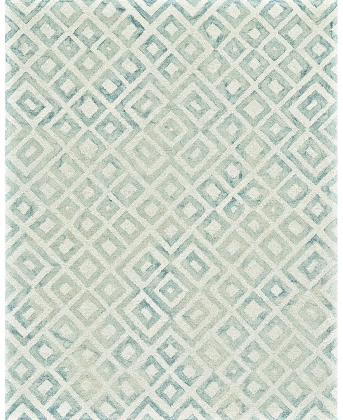 Rosa R8572 Бирюзовый коврик размером 2 x 3 фута Simply Woven