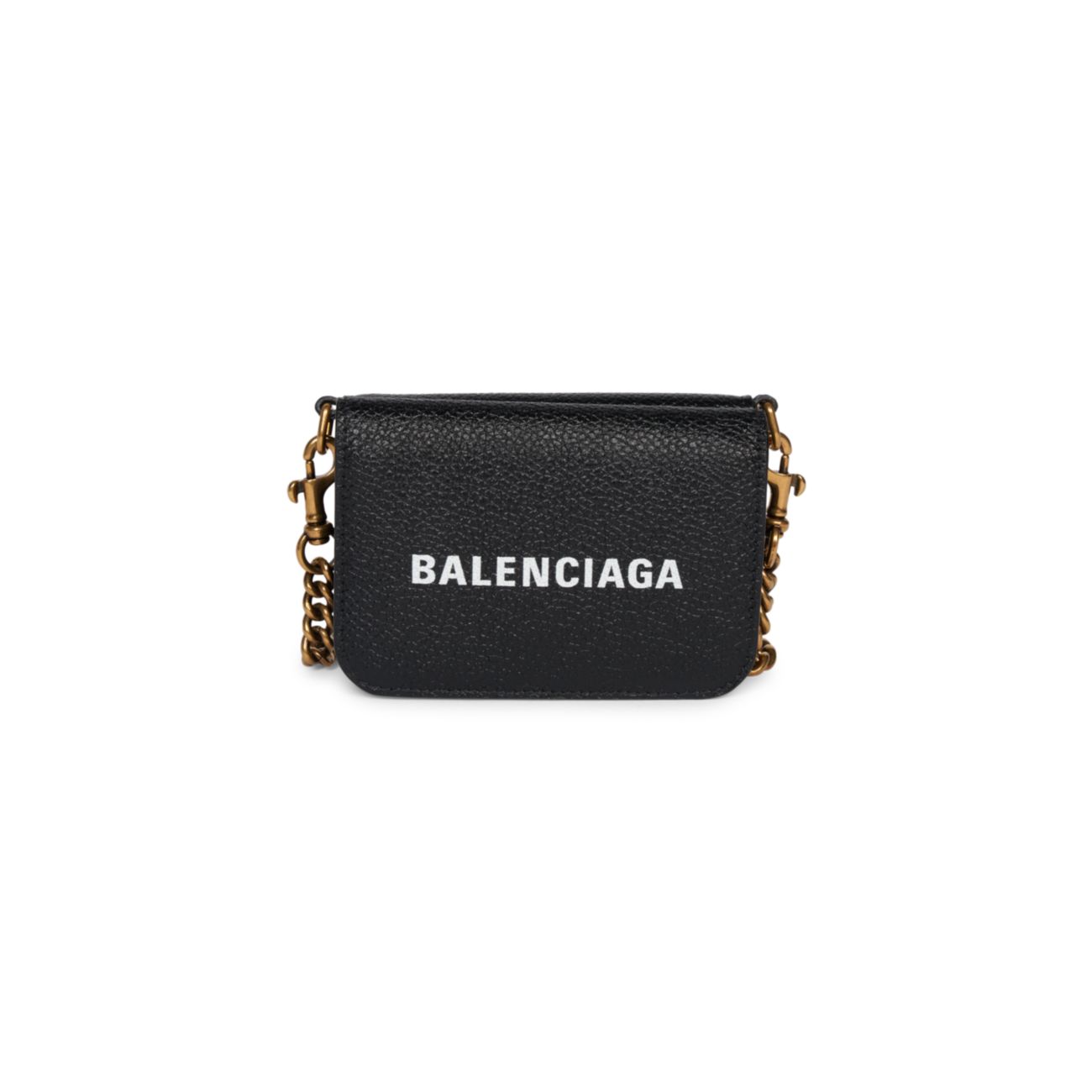 Кожаный кошелек Mini Cash на цепочке Balenciaga
