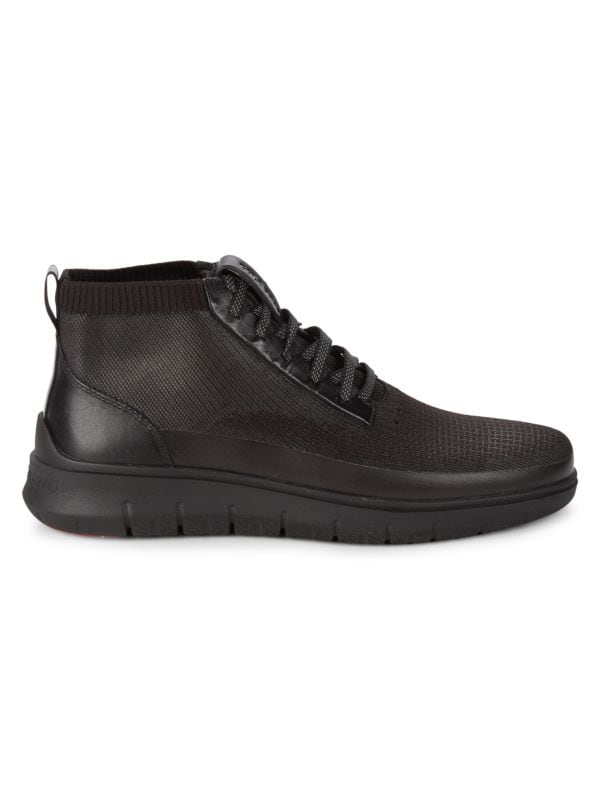 Кроссовки Generation Zerogrand High-Top из кожи и текстиля на шнуровке Cole Haan