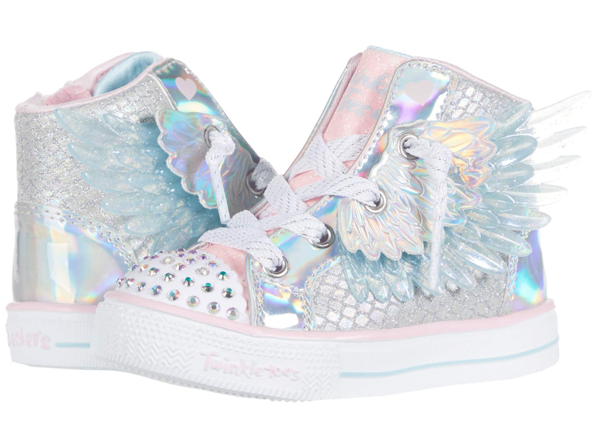 Twinkle Toes - High-Top Shuffle Lite Unicorn Wings 314918N (Toddler/Little Kid) Skechers Kids