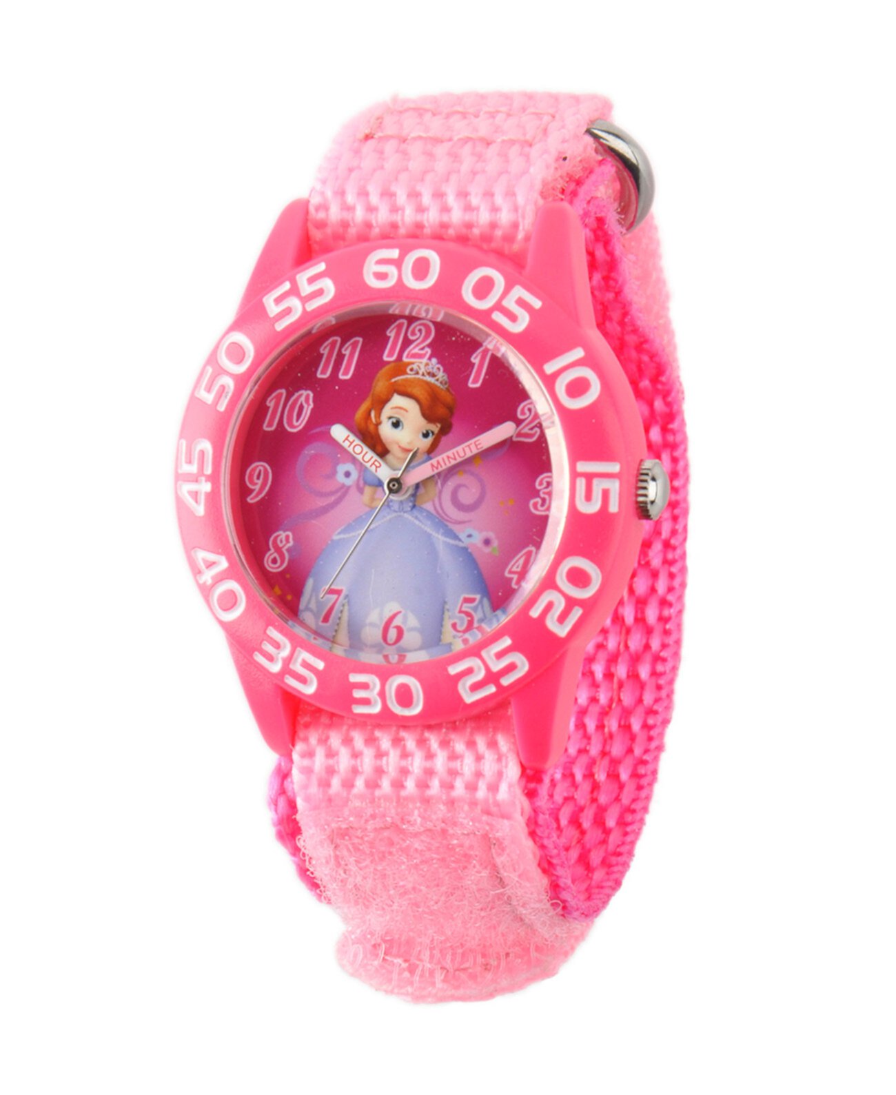 Розовые пластиковые часы для учителей времени Disney Sofia Girls Ewatchfactory