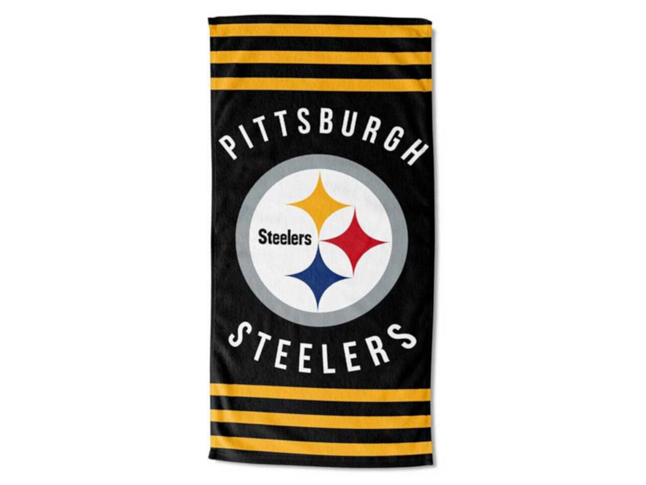 Pittsburgh Steelers 30 x 60 720 Пляжное полотенце Northwest Company
