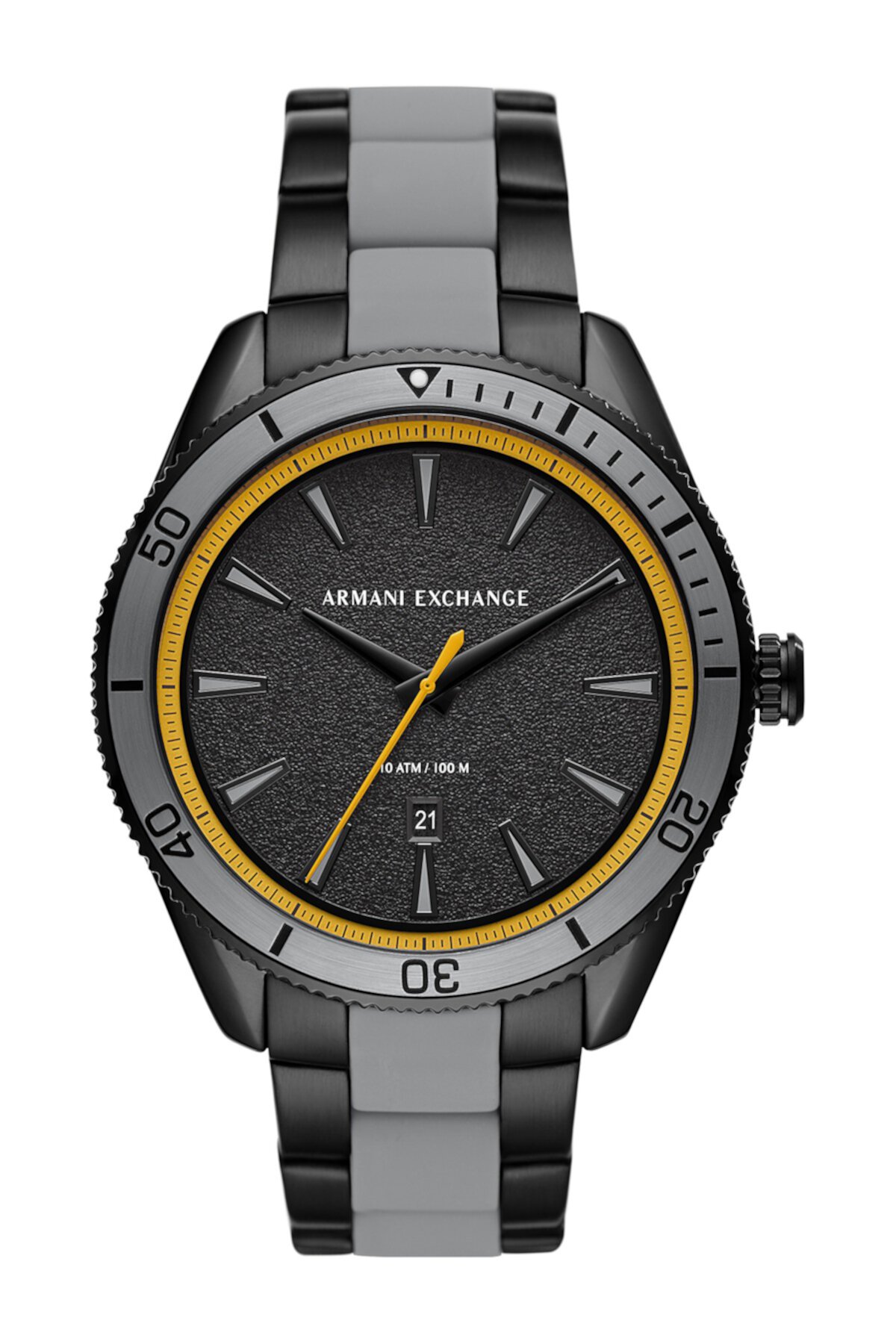 Мужские двухцветные кварцевые часы с браслетом Enzo, 46 мм AX ARMANI EXCHANGE
