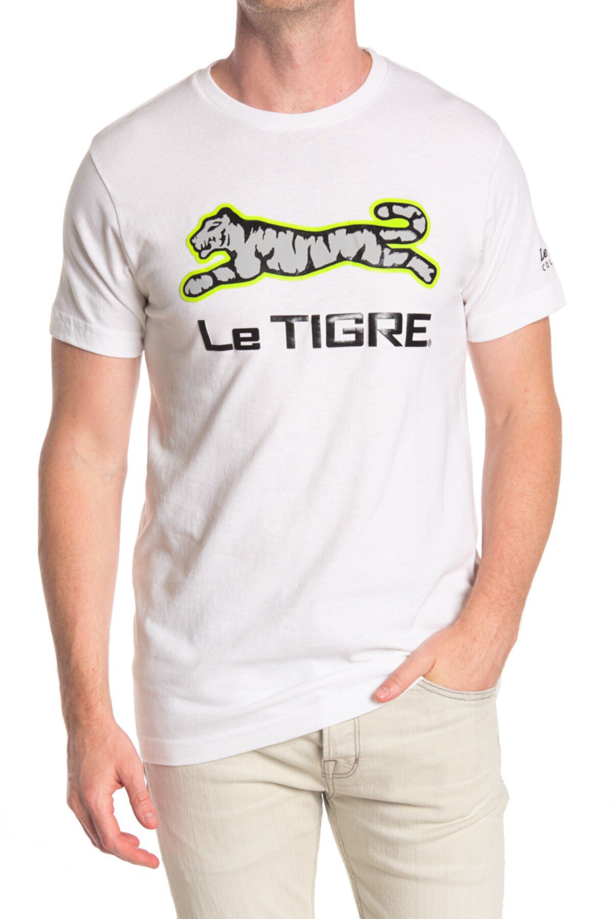 Футболка со светоотражающим логотипом Le Tigre
