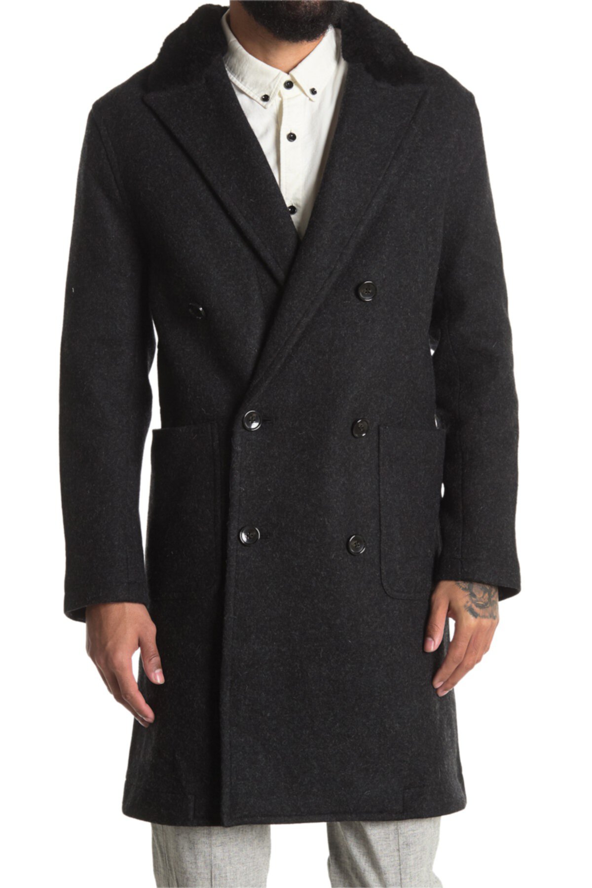 Куртка с воротником из натуральной овечьей шерсти Lommel Wool Blend BALDWIN