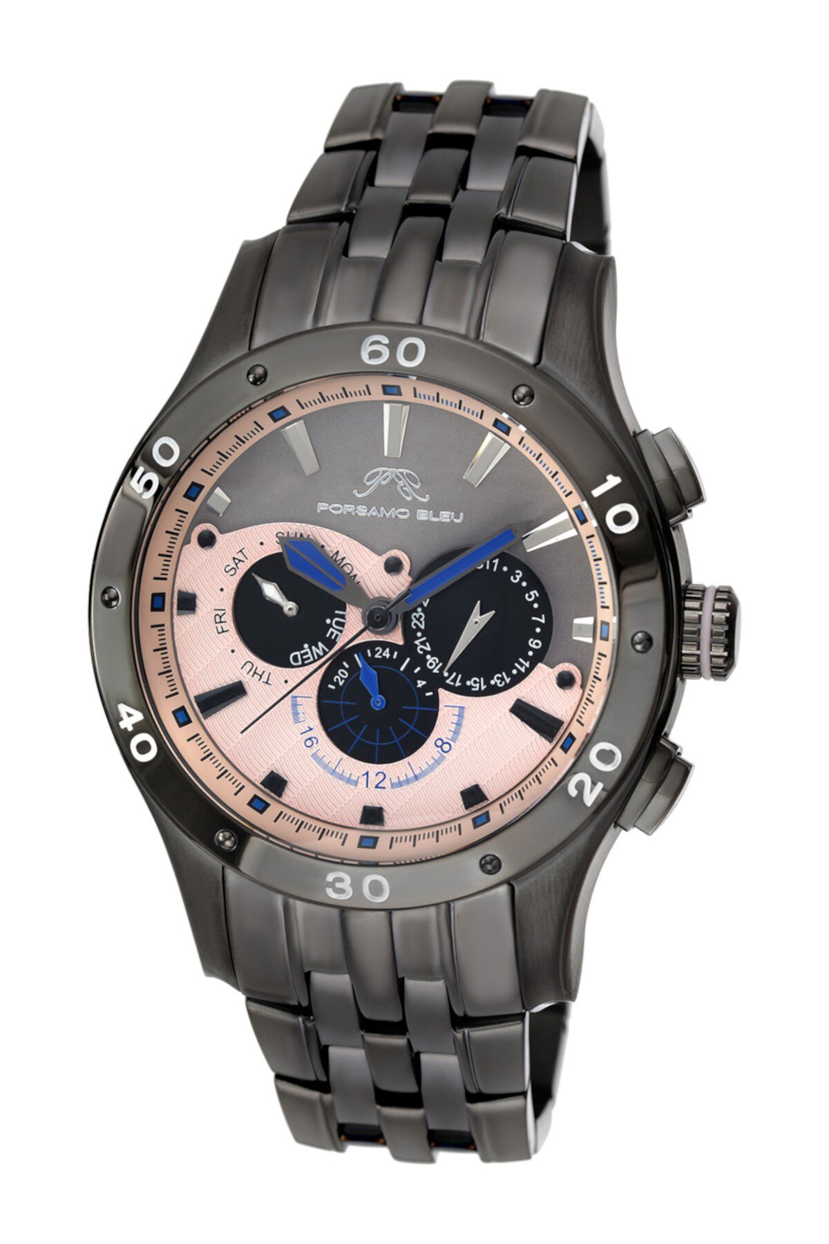 Men's Andre Swiss Quartz Watch, 47mm Porsamo Bleu