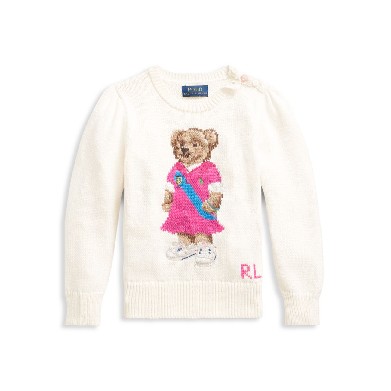Свитер Polo Bear для маленьких девочек и девочек Ralph Lauren