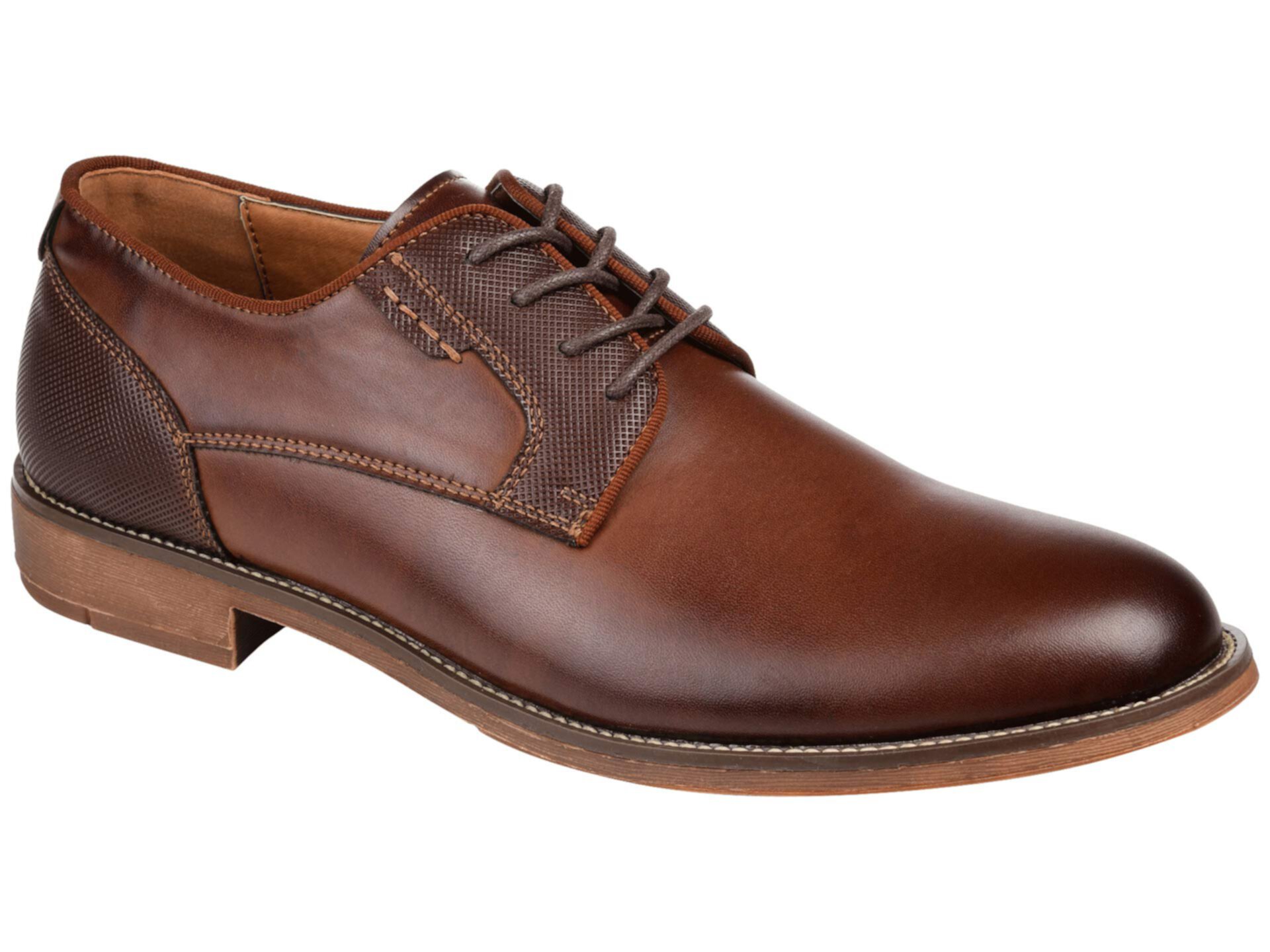 Alston Textured Plain Toe Derby Vance Co.