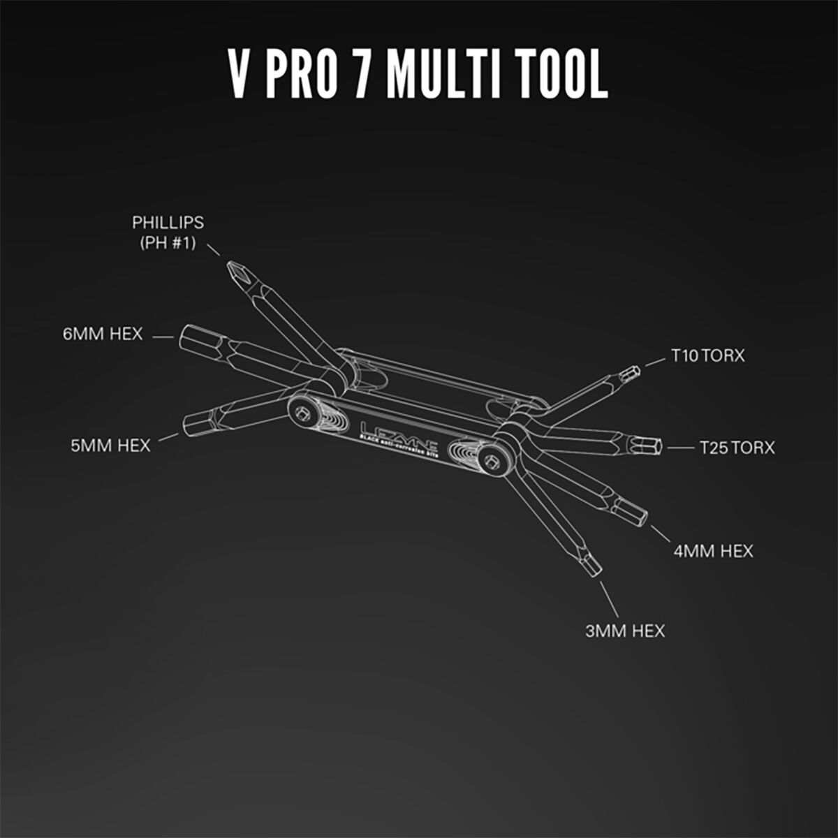 Набор инструментов для велосипеда Lezyne V Pro 7 Multi Tool Lezyne