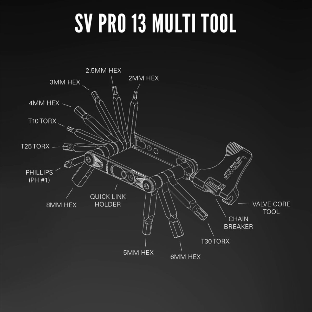 Набор инструментов для велосипеда Lezyne SV Pro 13 Lezyne