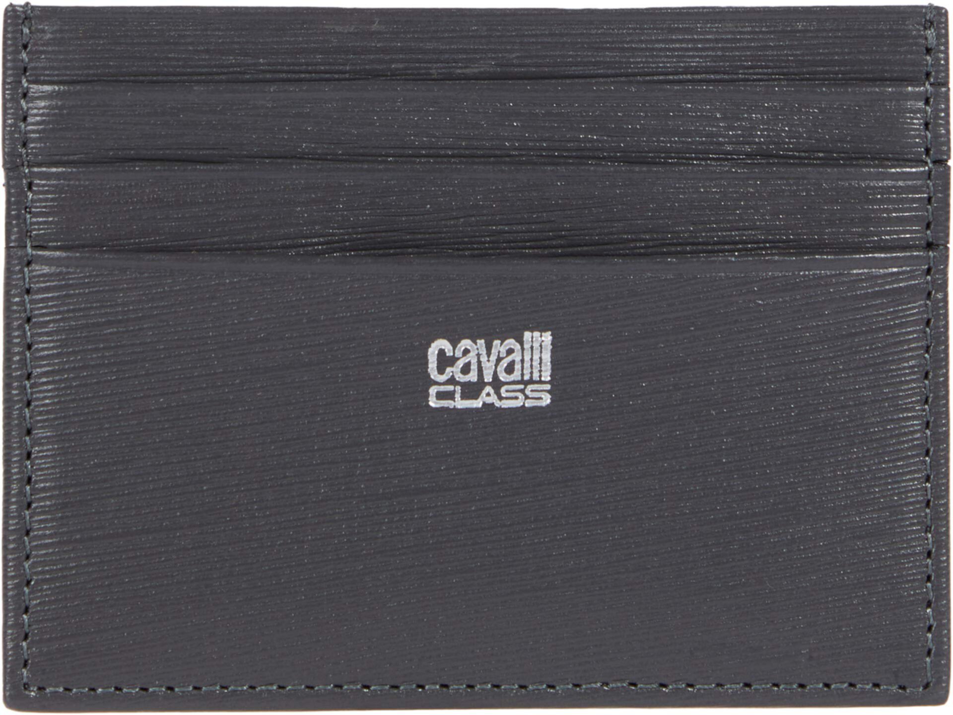 Карточка с серебряным логотипом Roberto Cavalli