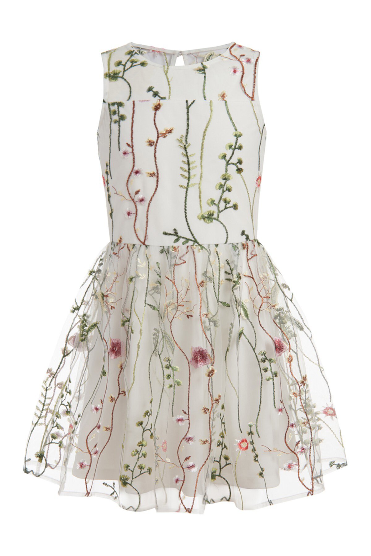 Сетчатое платье без рукавов Garden (для больших девочек) Calvin Klein