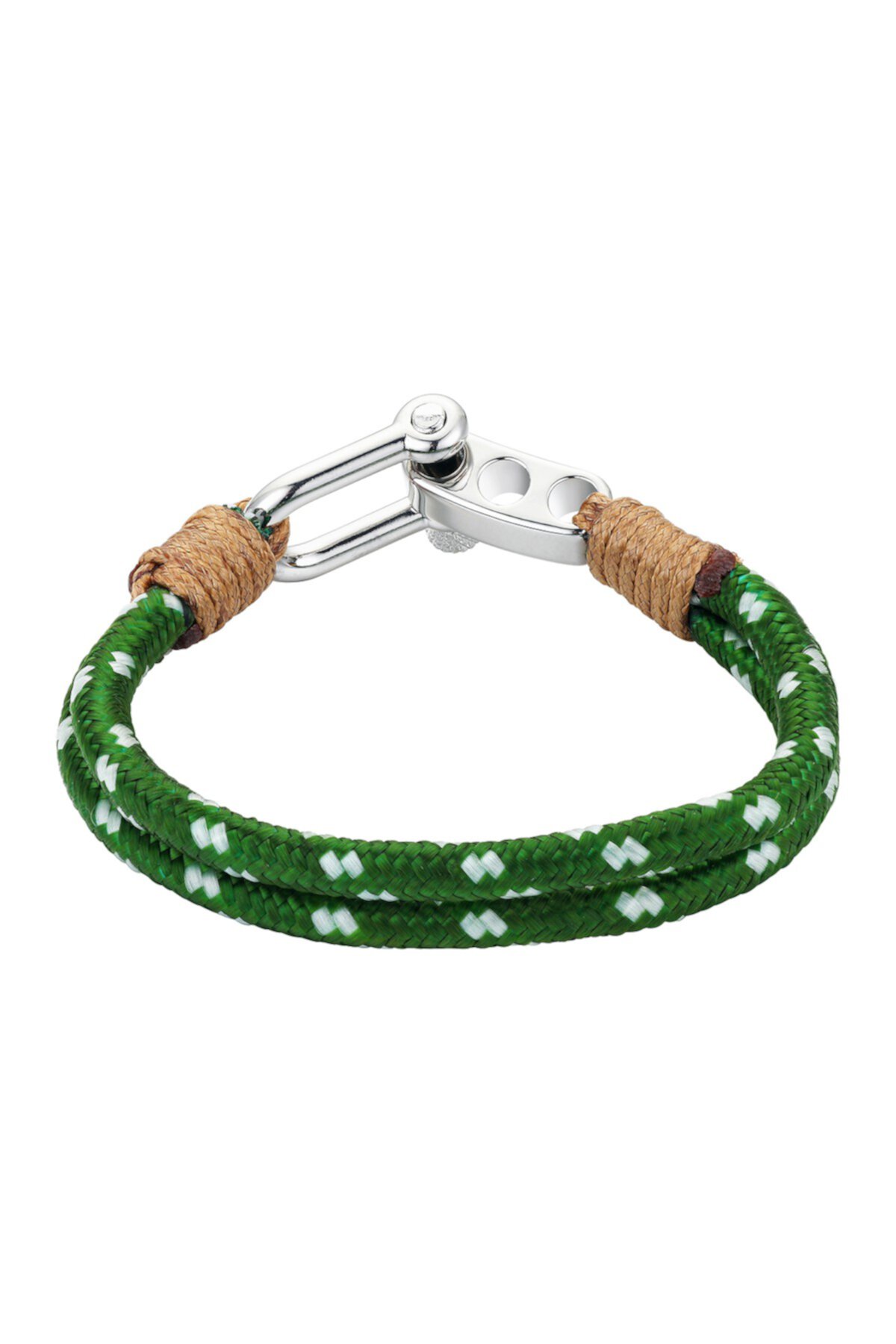 Зеленый и белый шнурок из паракорда мужской браслет LA Rocks