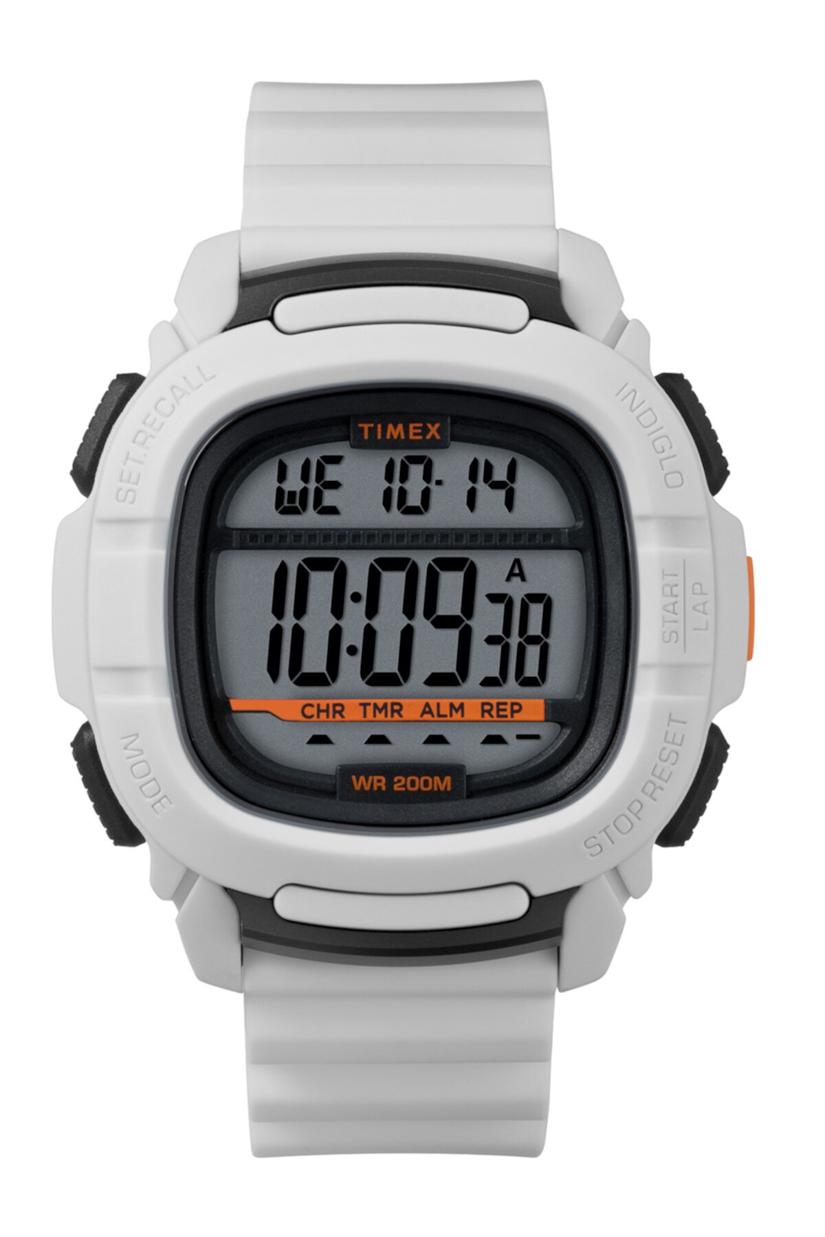 Мужские часы Command Digital с силиконовым ремешком, 47 мм Timex