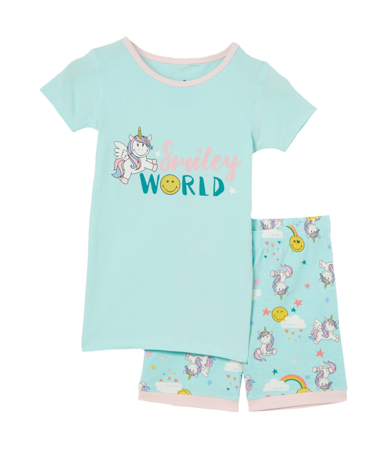 Лицензированный пижамный комплект с короткими рукавами Nikki для маленьких девочек COTTON ON