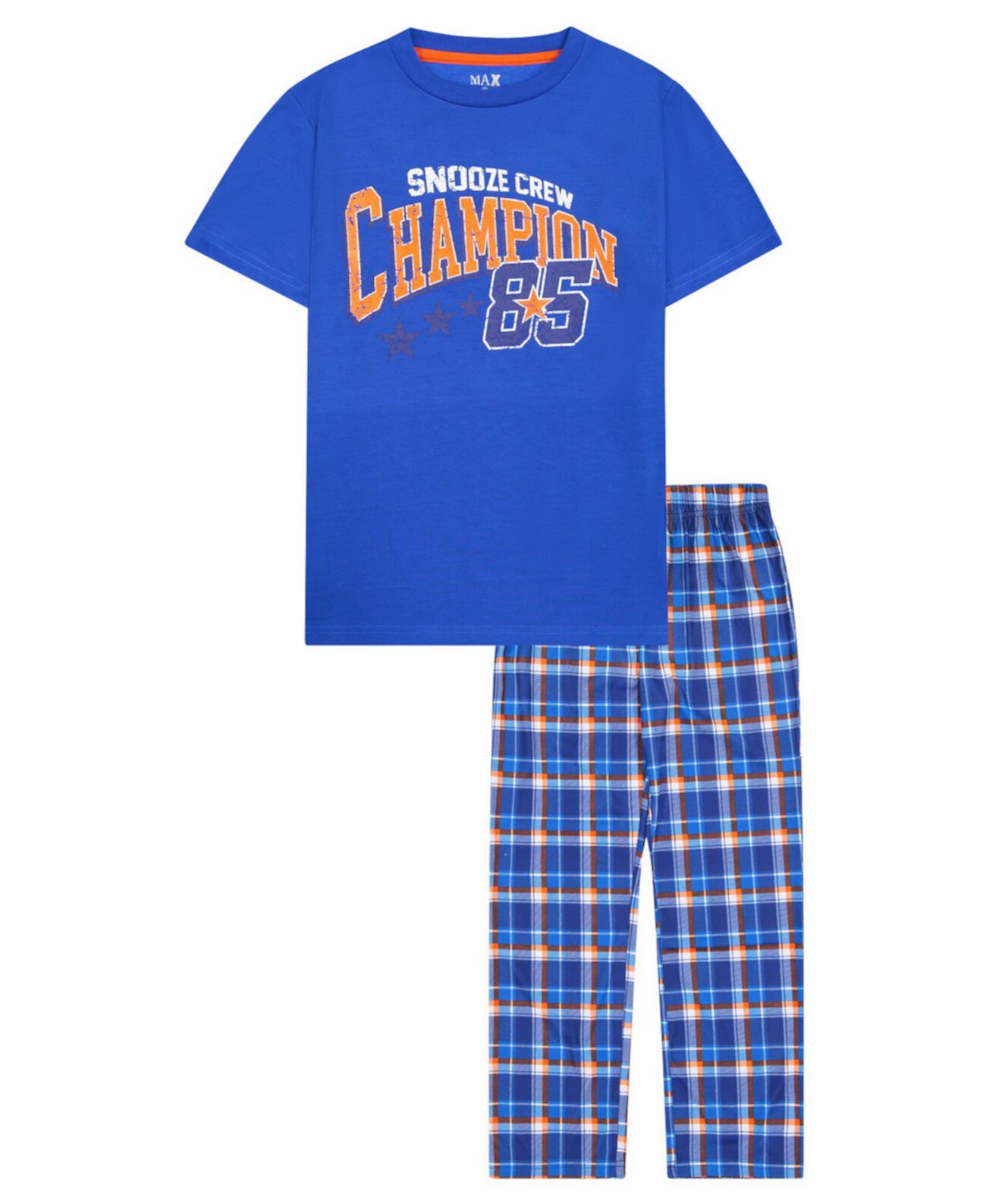 Пижамный комплект из 2 предметов с длинными штанинами Little Boys Varsity Theme Max & Olivia