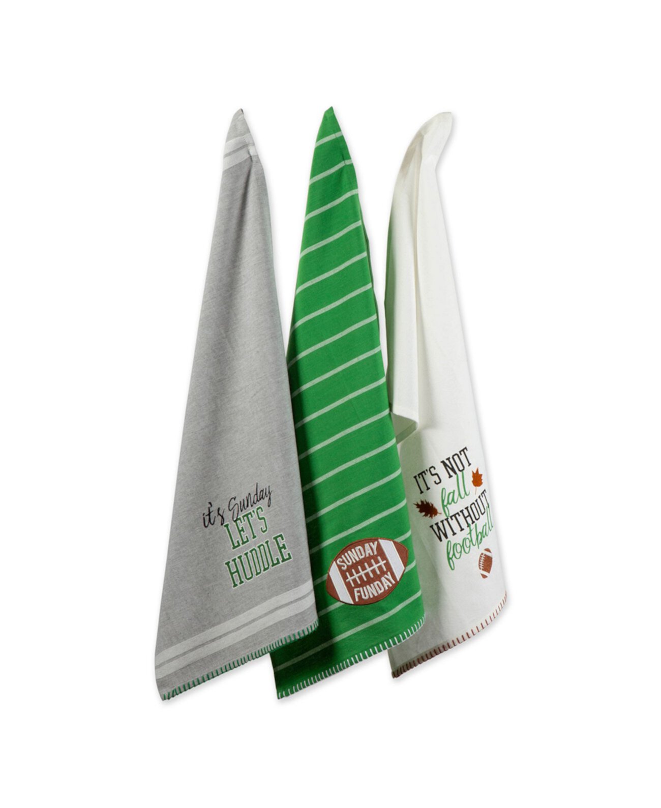 Дизайнерские импортные воскресные футбольные полотенца, набор из 3 шт. Design Imports