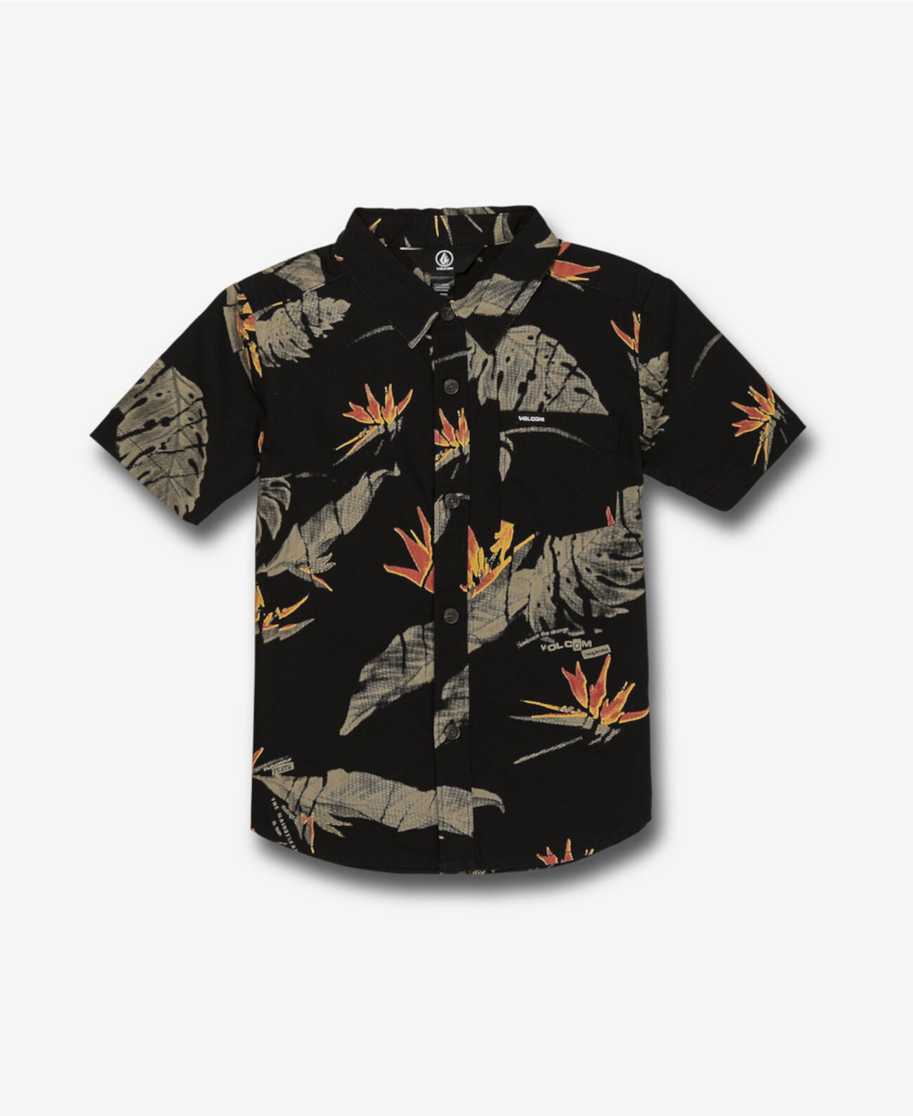 Little Boys Floral Erupter Short Sleeve Shirt Volcom
