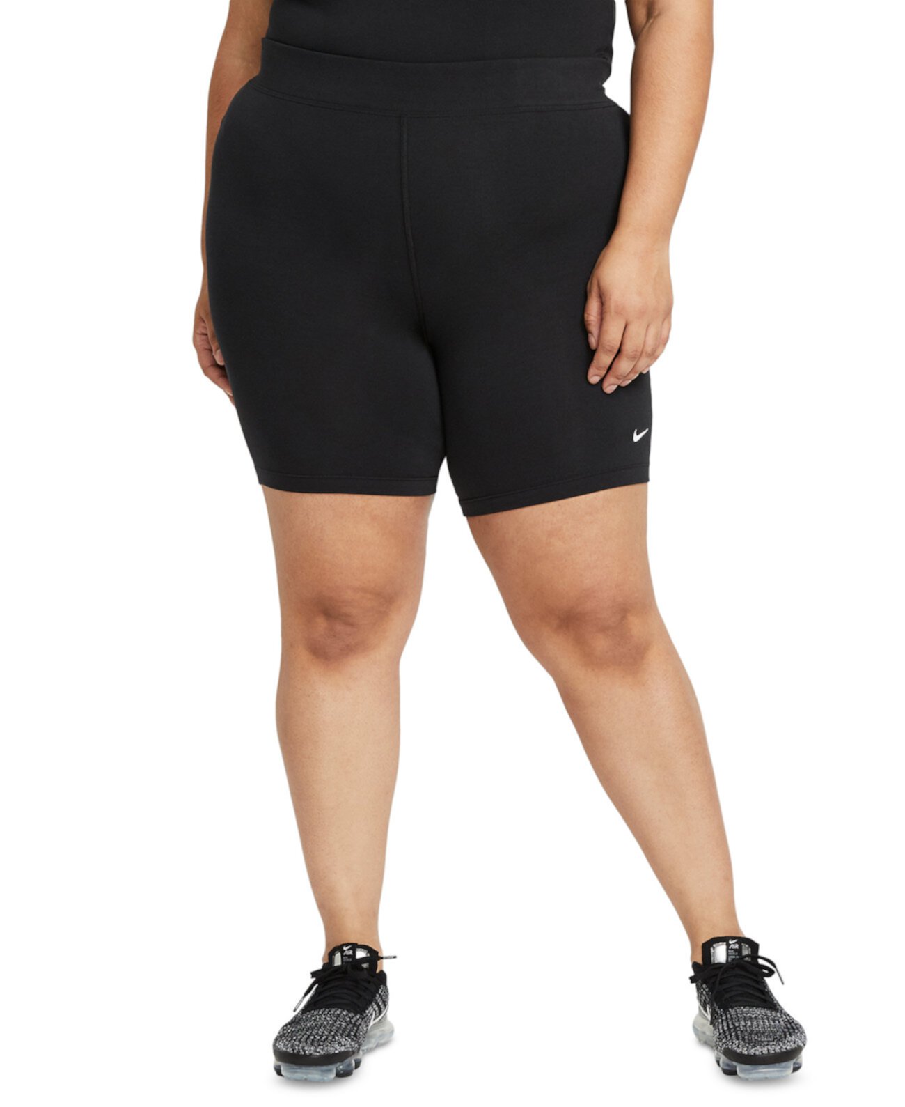 Женские велосипедные шорты Essential со средней посадкой спортивной одежды больших размеров Nike