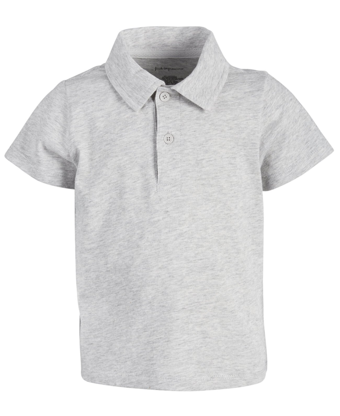 Baby Boys Heathered Cotton Polo, Created for Macy's First Impressions