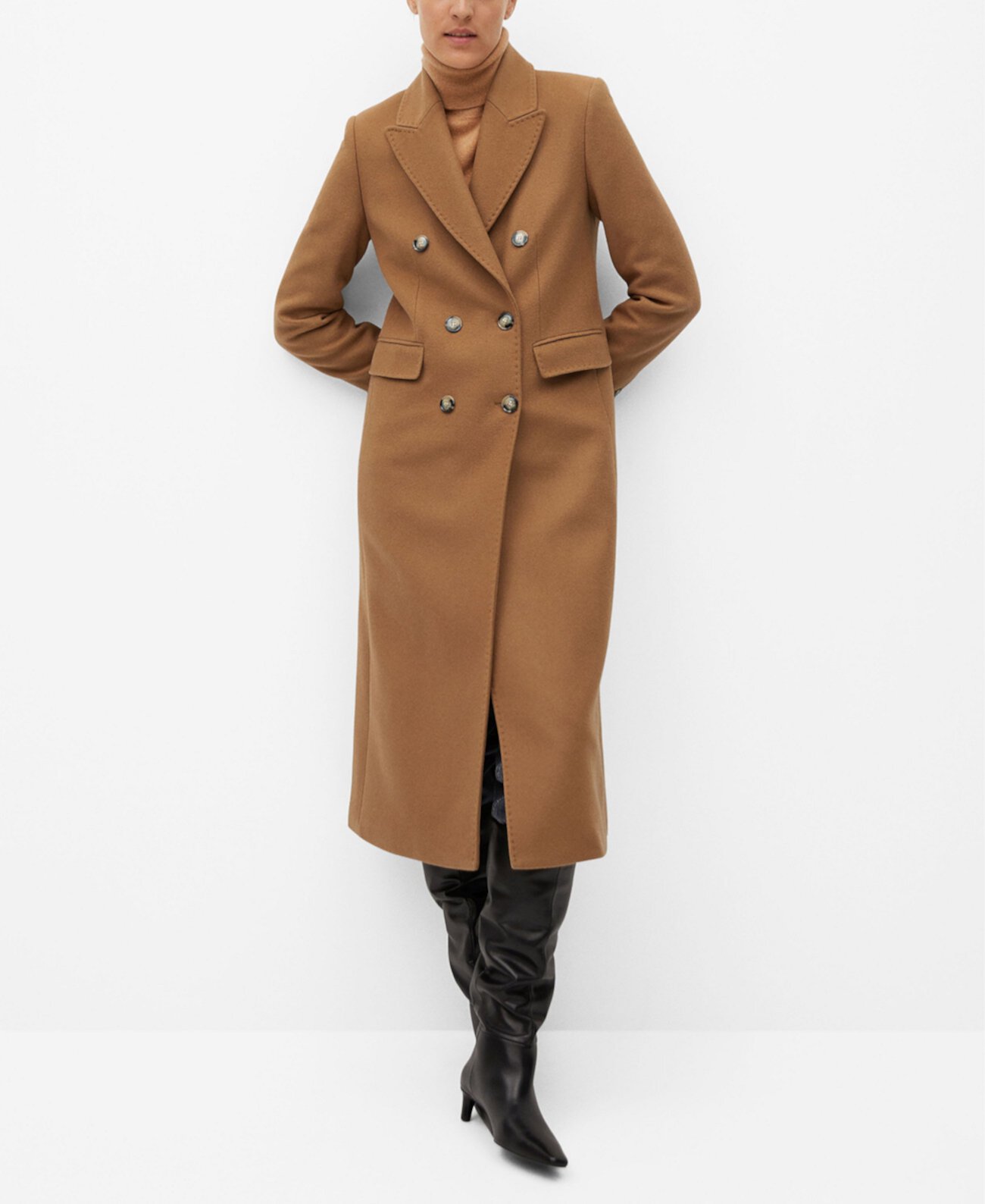 Маркетплейс Usmall.ru: заказать Women&#x27;s Wool Double-Breasted Coat <b>MANGO</b>...