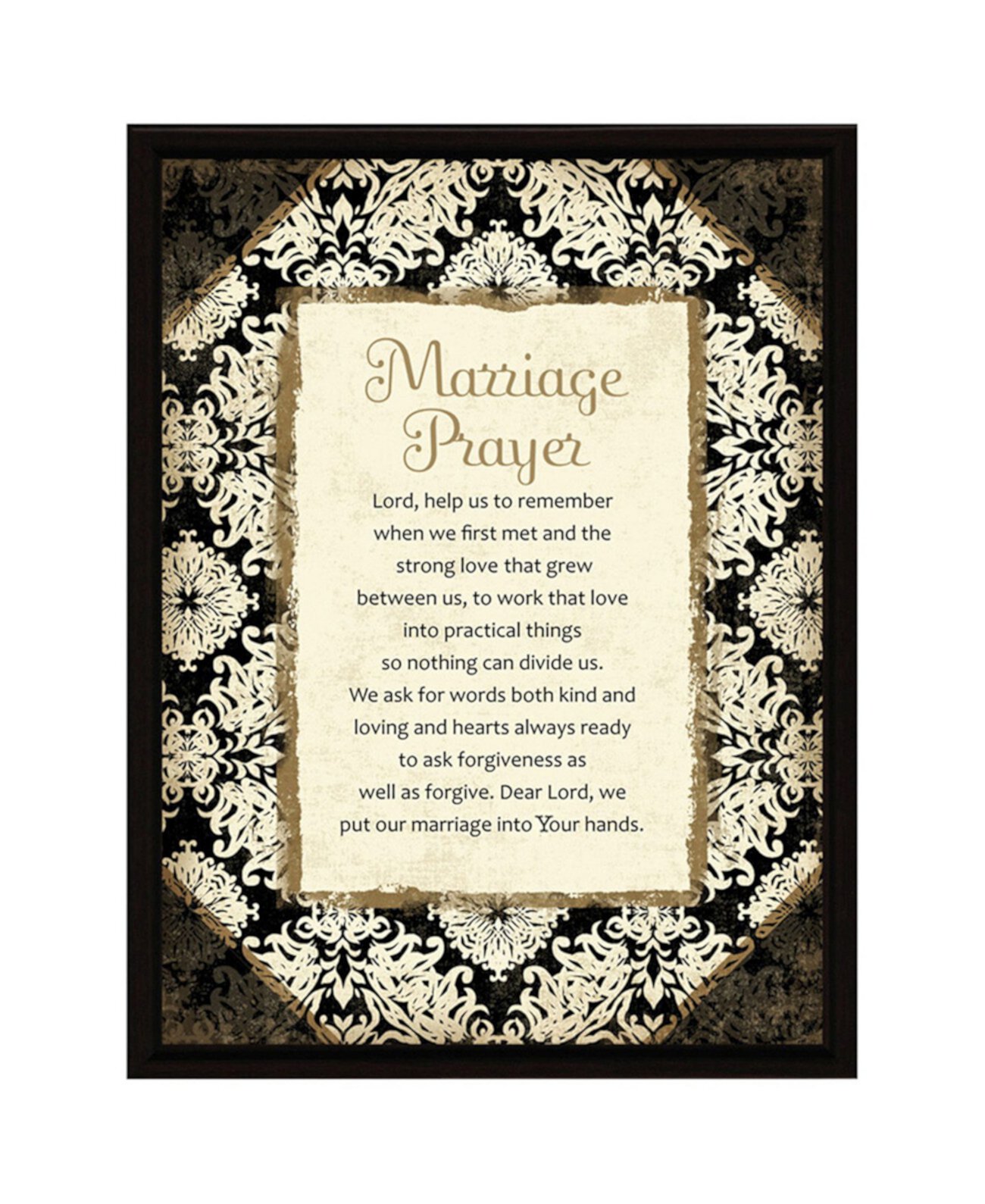 Доска для молитв о браке в деревянной рамке с мольбертом, 6,5 "x 8,5" Dexsa
