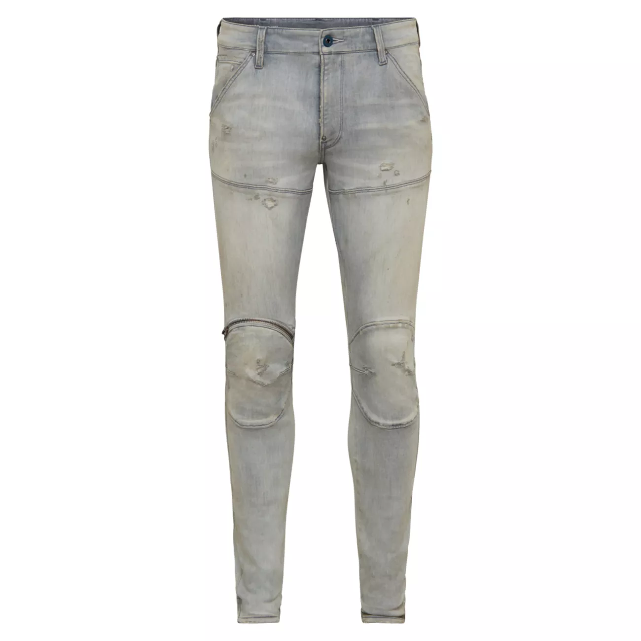 Выцветшие джинсы скинни с 3D-молнией D-5620 G-STAR RAW