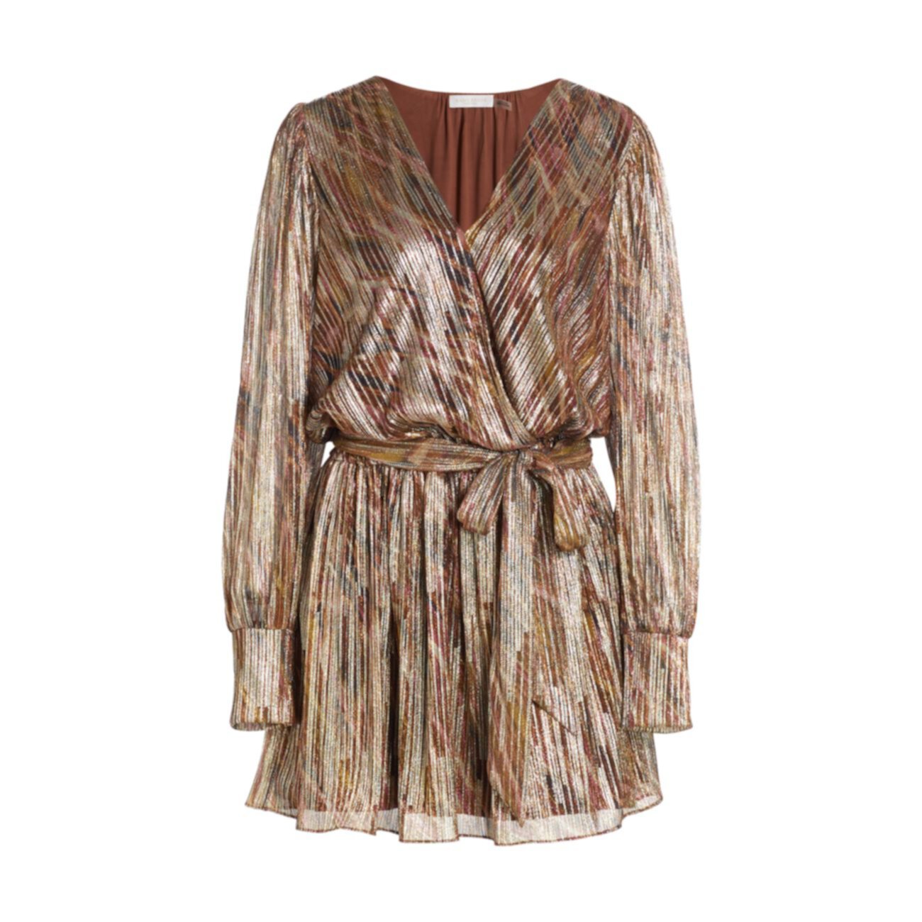Мини-платье с металлизированным искусственным запахом Ramy Brook