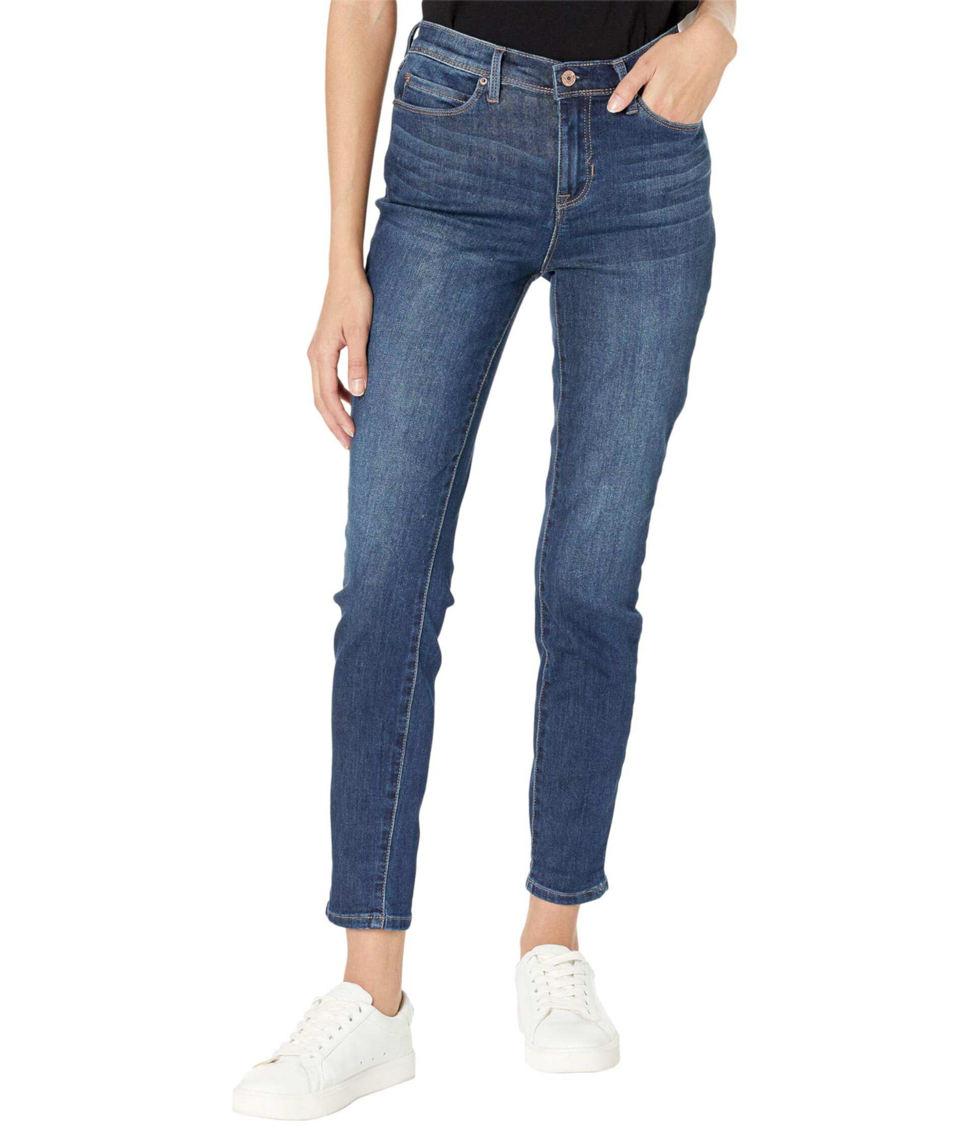 Ультралегкие джинсы скинни с манжетами на манжетах Nicole Miller New York