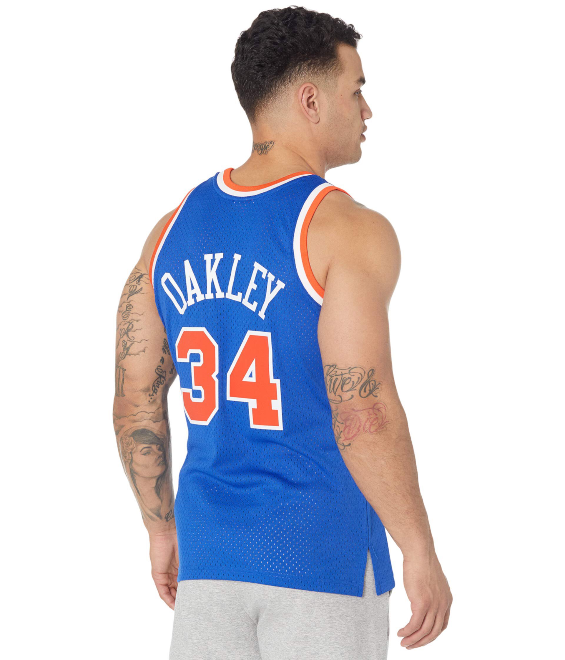 NBA Swingman Road Jersey Knicks 91 Charles Oakley Mitchell & Ness