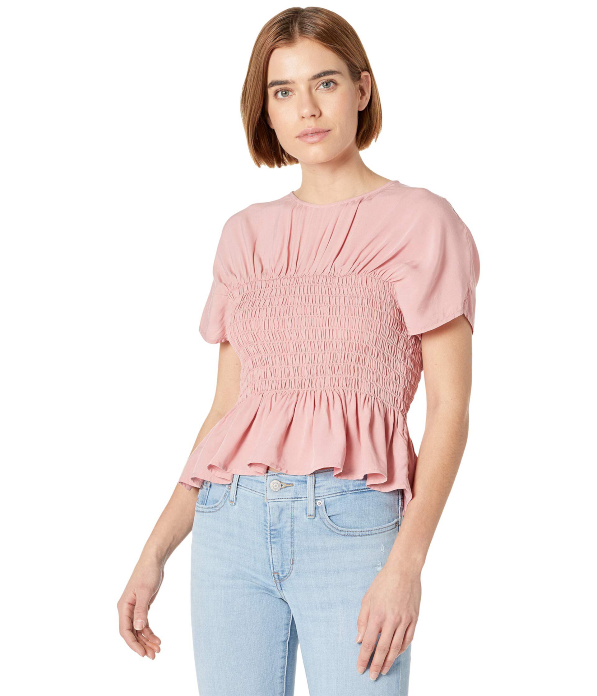 Aiden Smocked Bodice Top Wayf