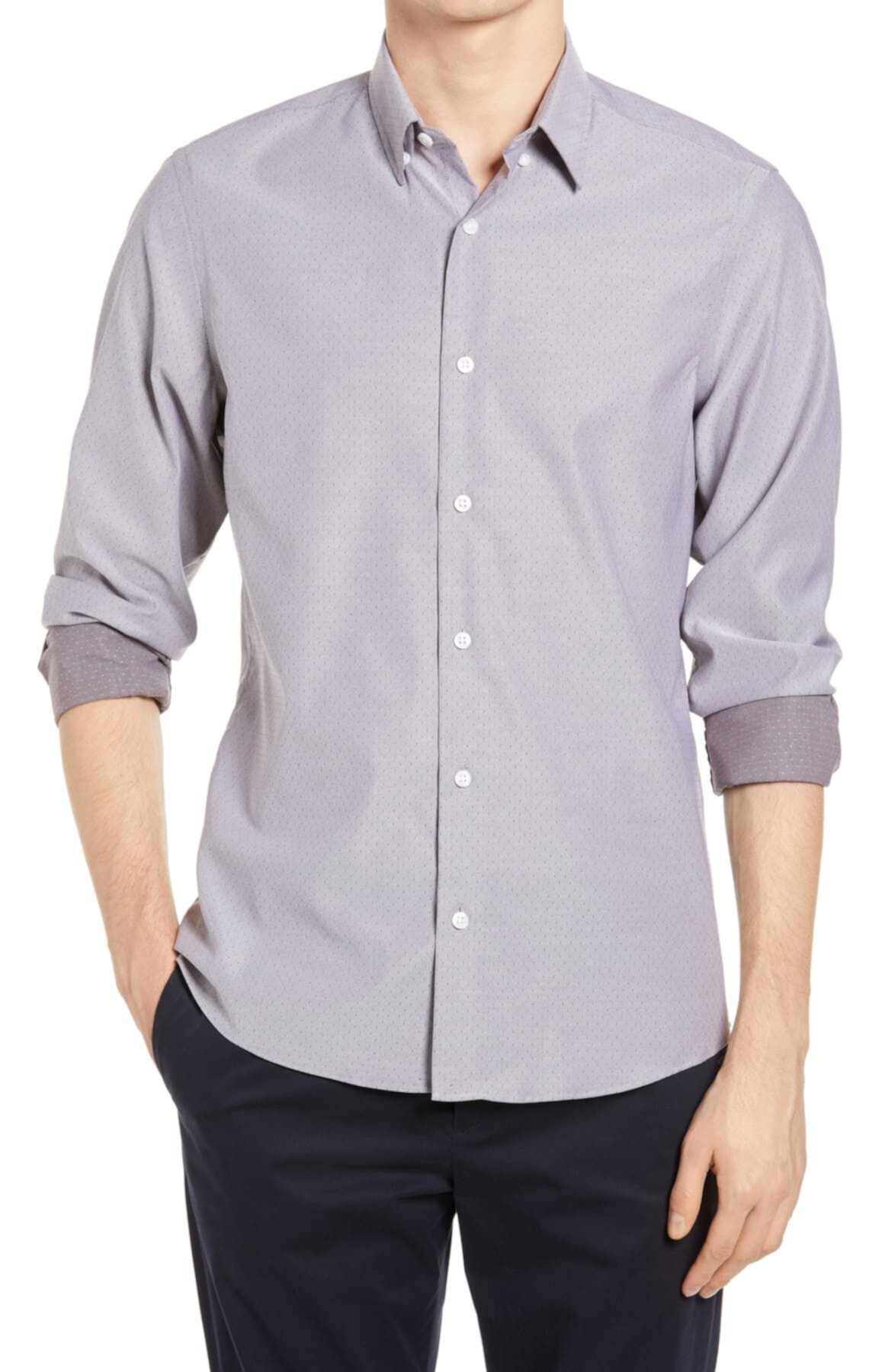 Рубашка добби на пуговицах для мужчин из магазина Tech-Smart Trim Fit NORDSTROM MEN'S SHOP