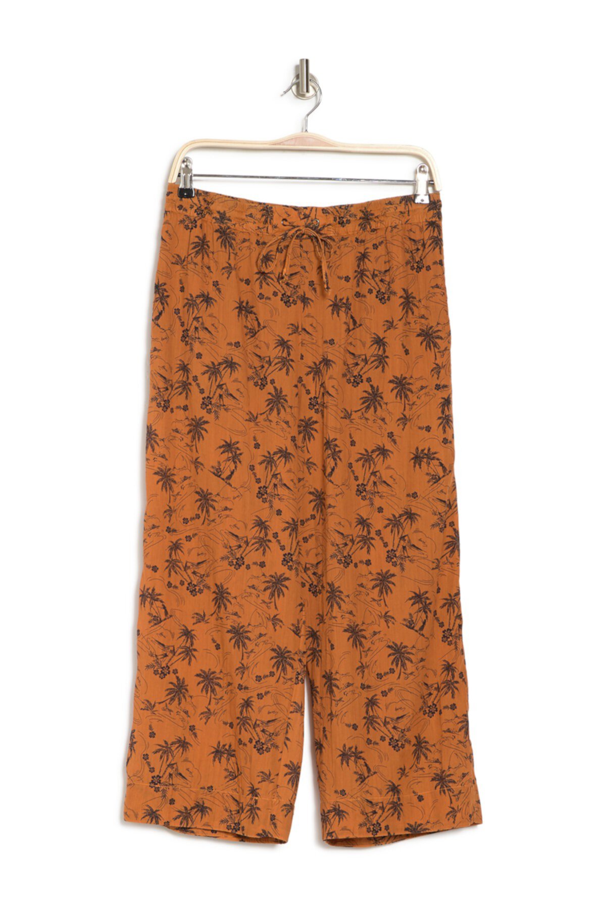 Укороченные брюки без застежки с тропическим принтом James Perse