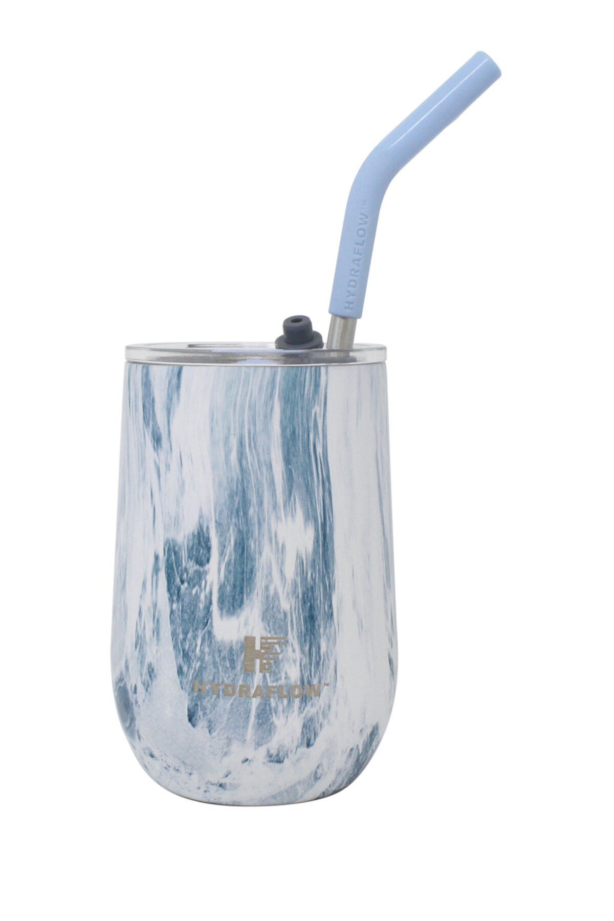 Hydraflow SOUL 14oz Стакан для вина с двойными стенками из нержавеющей стали - Синий мрамор Gourmet Home