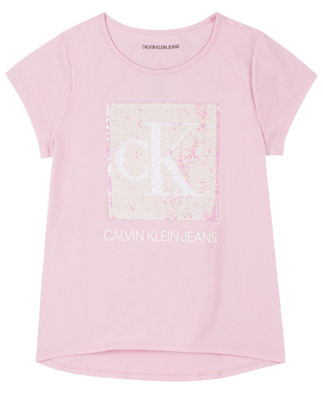 Флип-футболка с пайетками Big Girls Calvin Klein