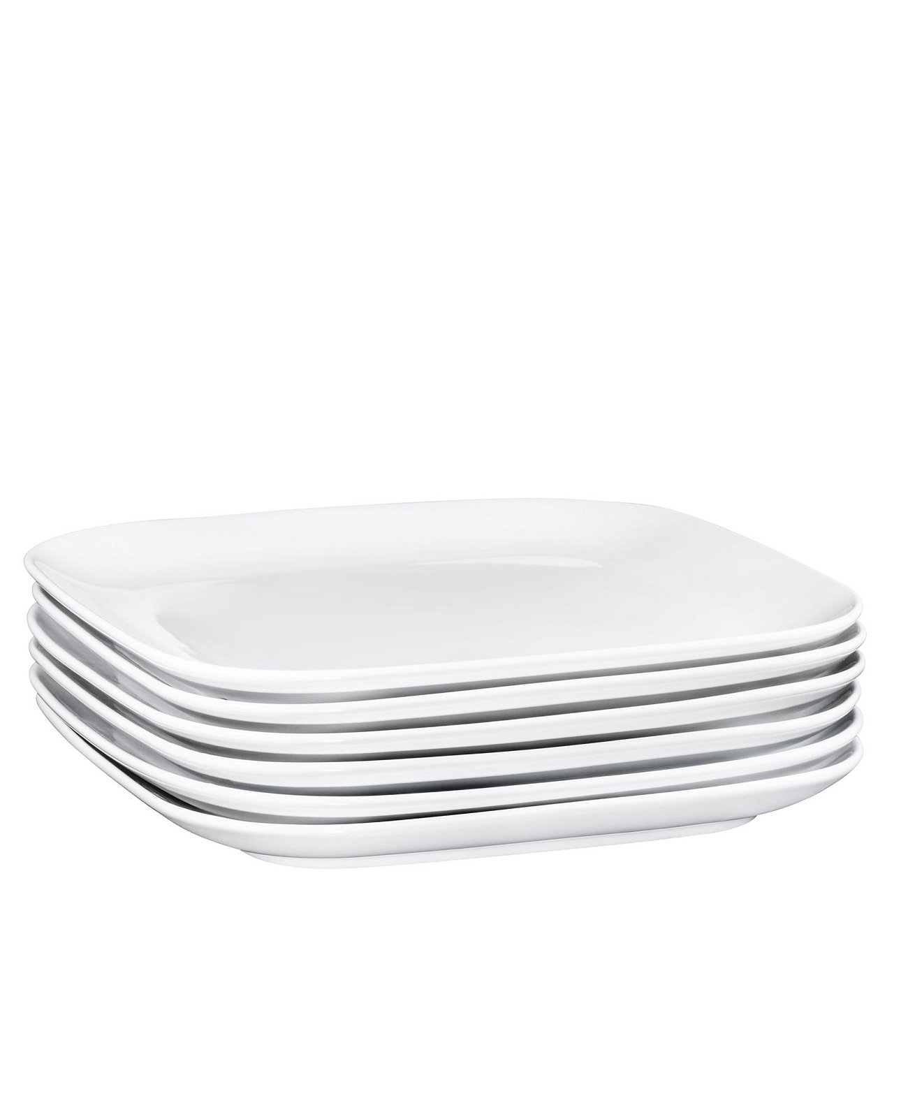Квадратные обеденные тарелки, Обеденные блюда, набор из 6 Bruntmor