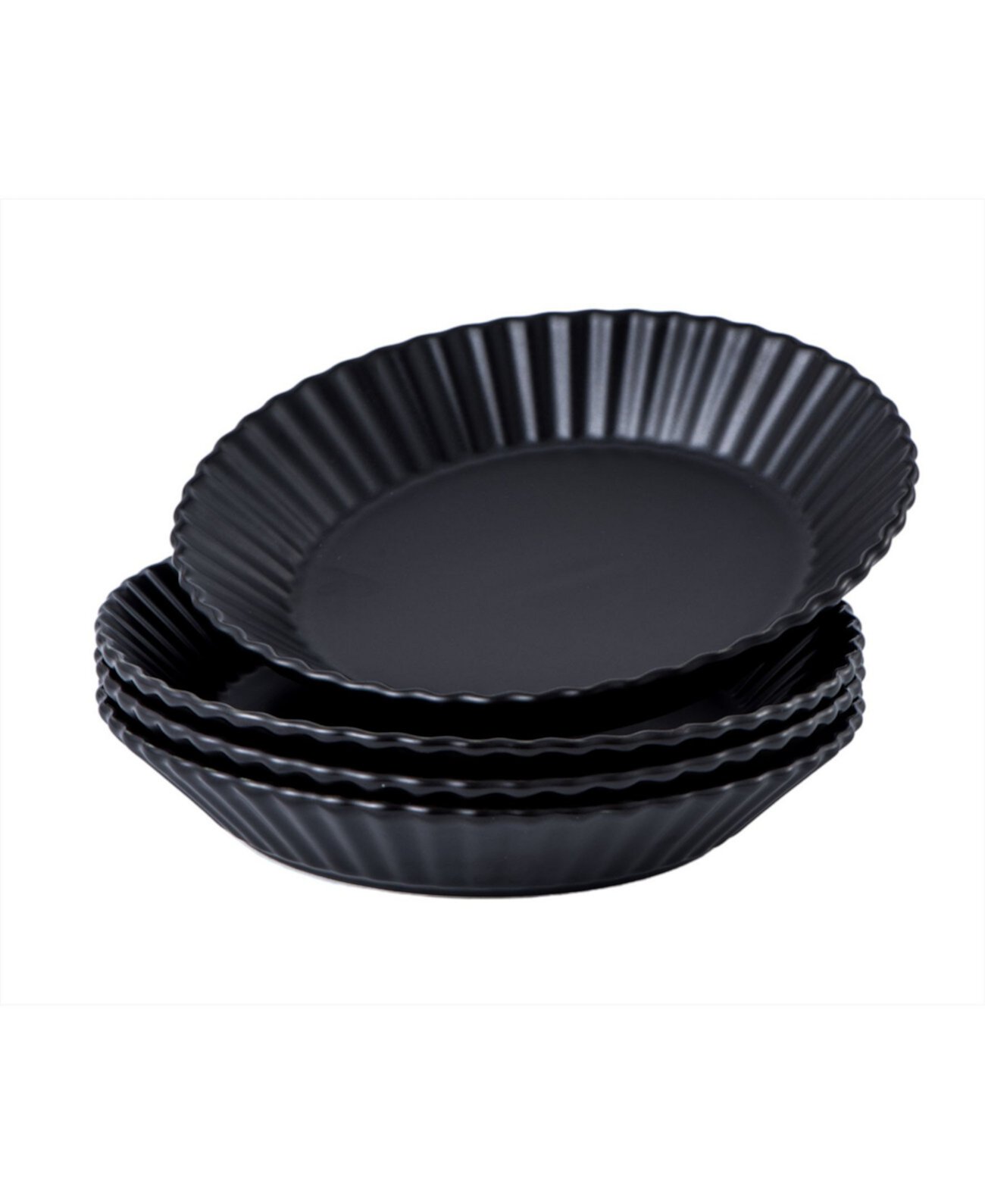 Элегантные матовые круглые сервировочные тарелки для ресторана, набор из 4 Bruntmor