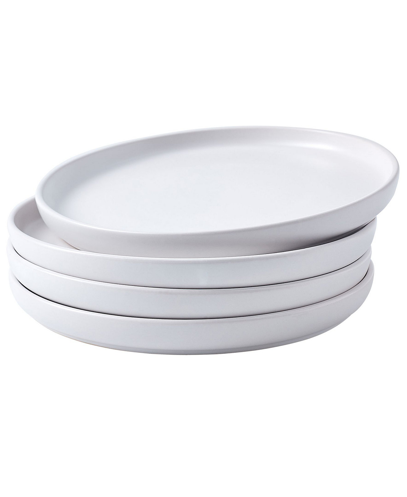 Элегантные матовые круглые керамические тарелки для ужина в ресторане, набор из 4 Bruntmor