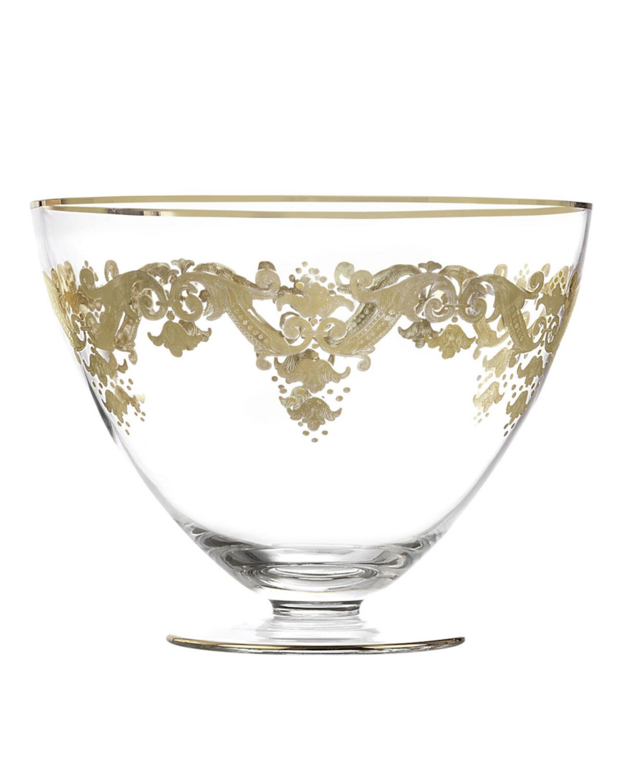 Стеклянная чаша с произведениями искусства из 24-каратного золота Classic Touch