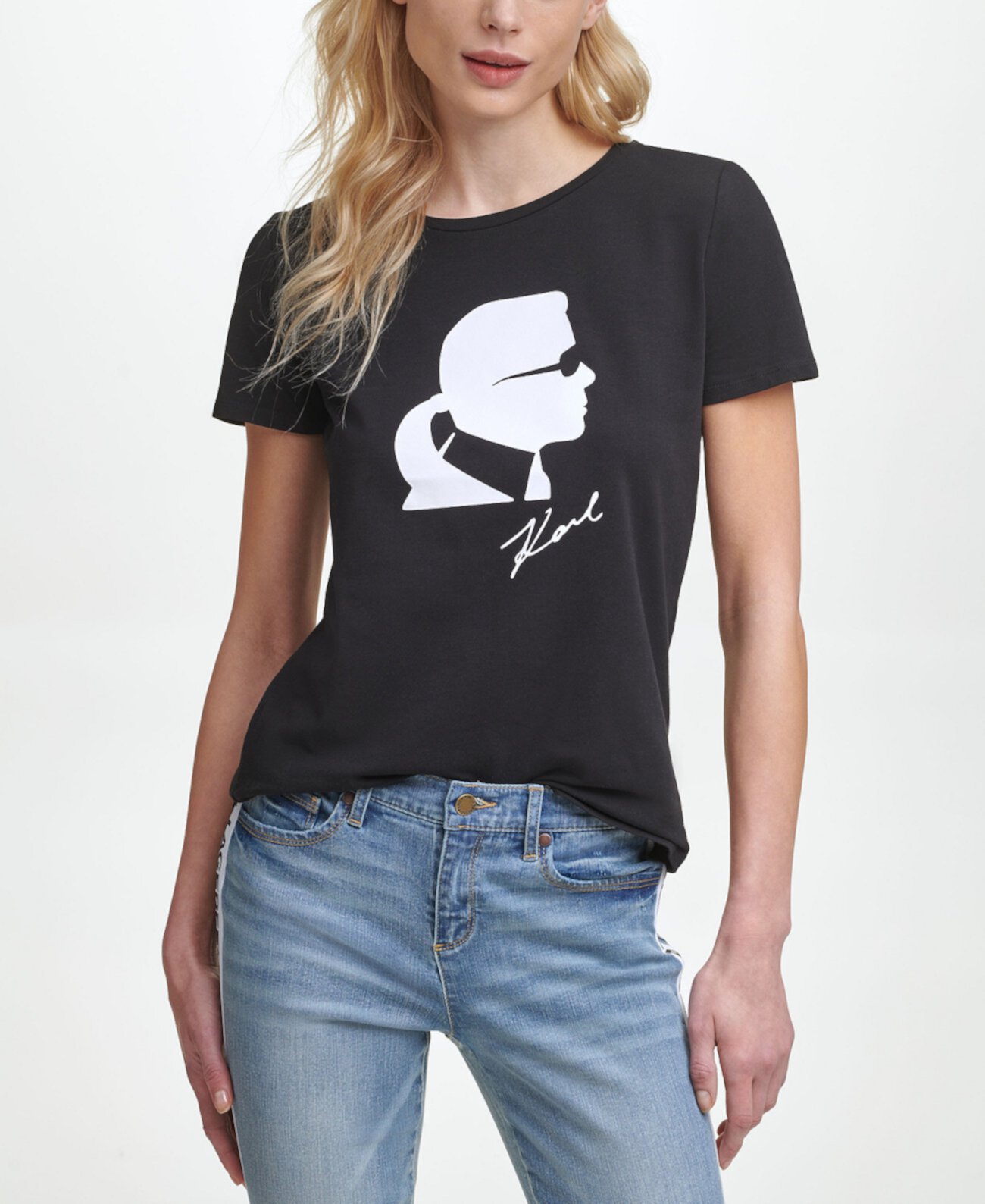 Женская футболка с силуэтом от Karl Lagerfeld Paris Karl Lagerfeld Paris