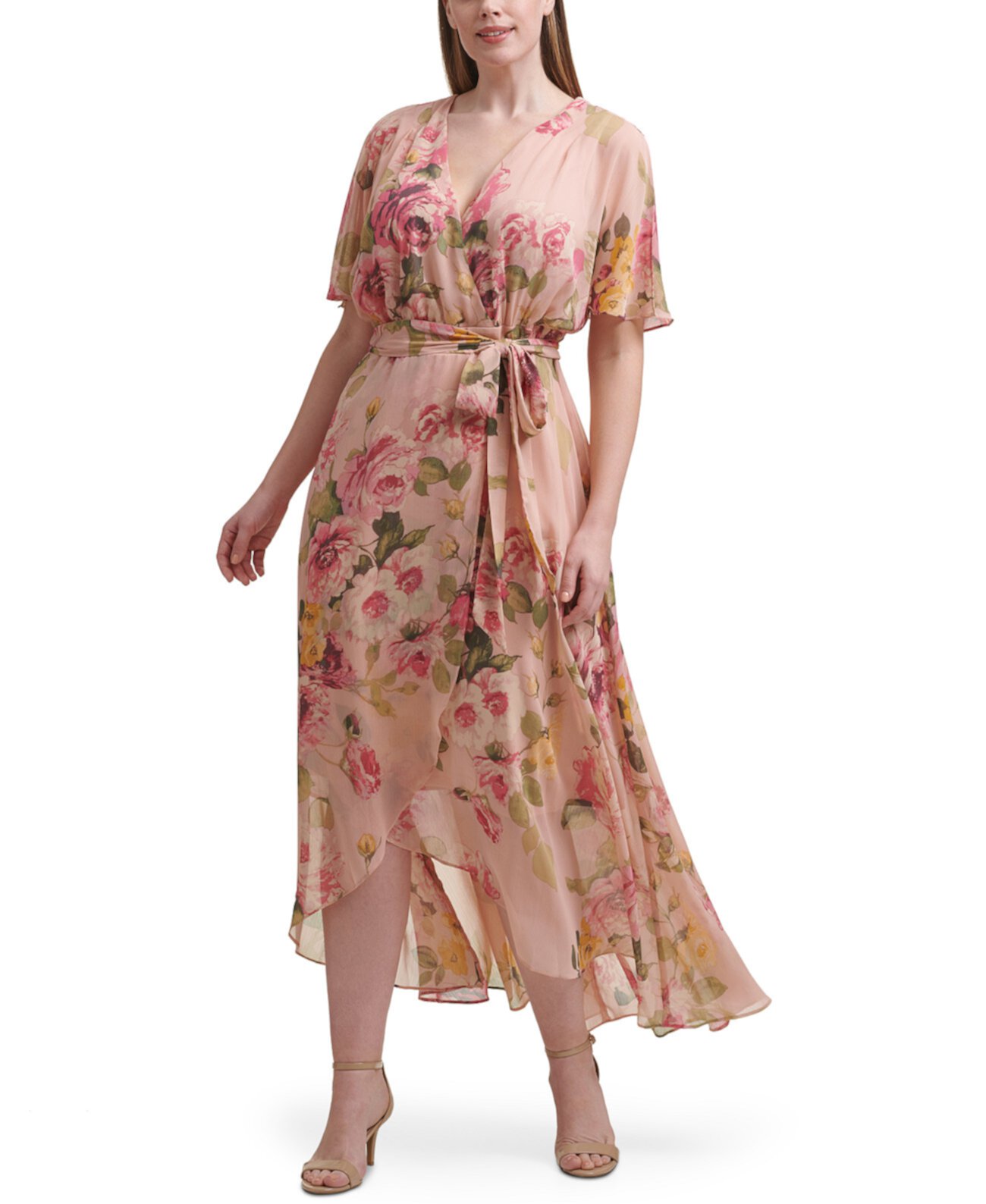 Макси-платье больших размеров с цветочным принтом Jessica Howard