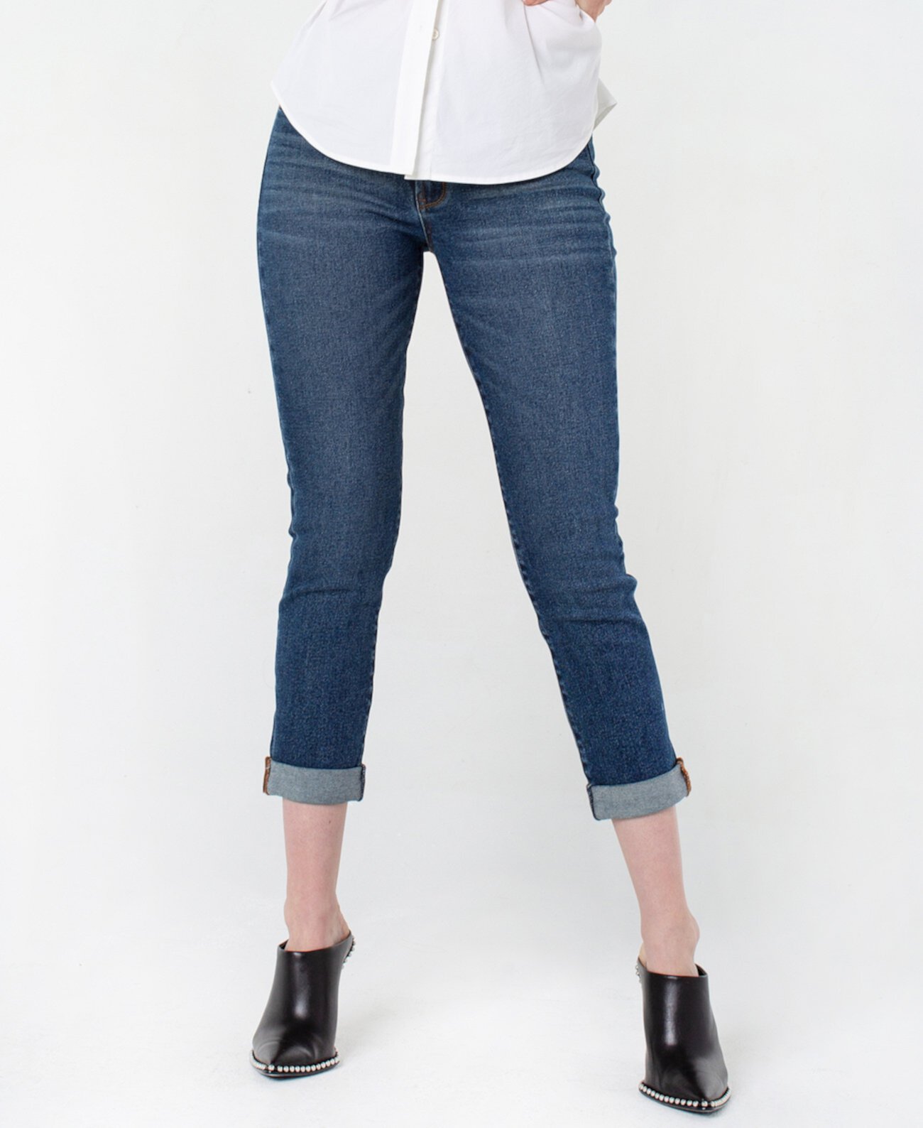 Женские джинсы Girlfriend с закрученными манжетами RACHEL Rachel Roy