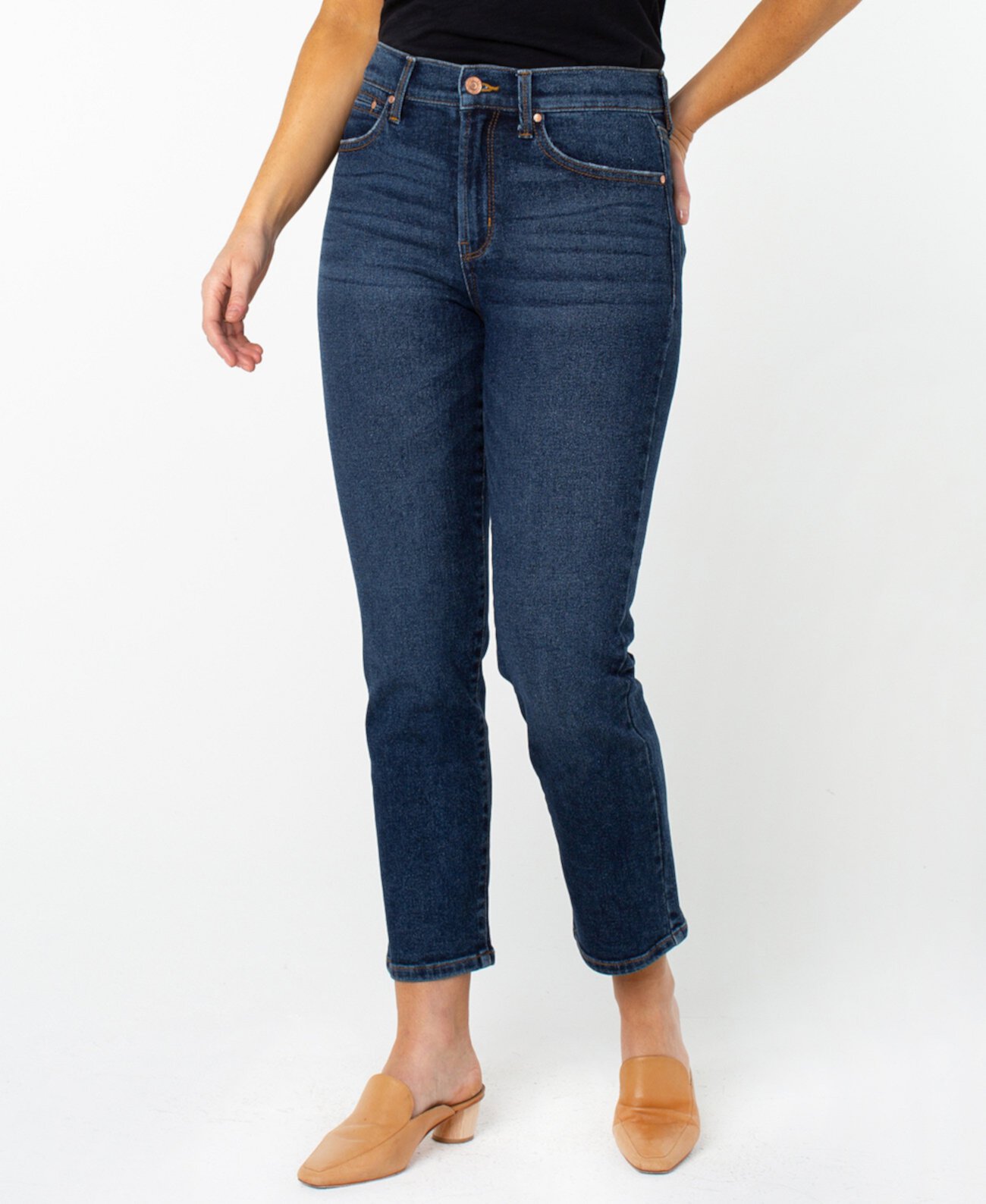 Женские прямые джинсы с высокой посадкой RACHEL Rachel Roy