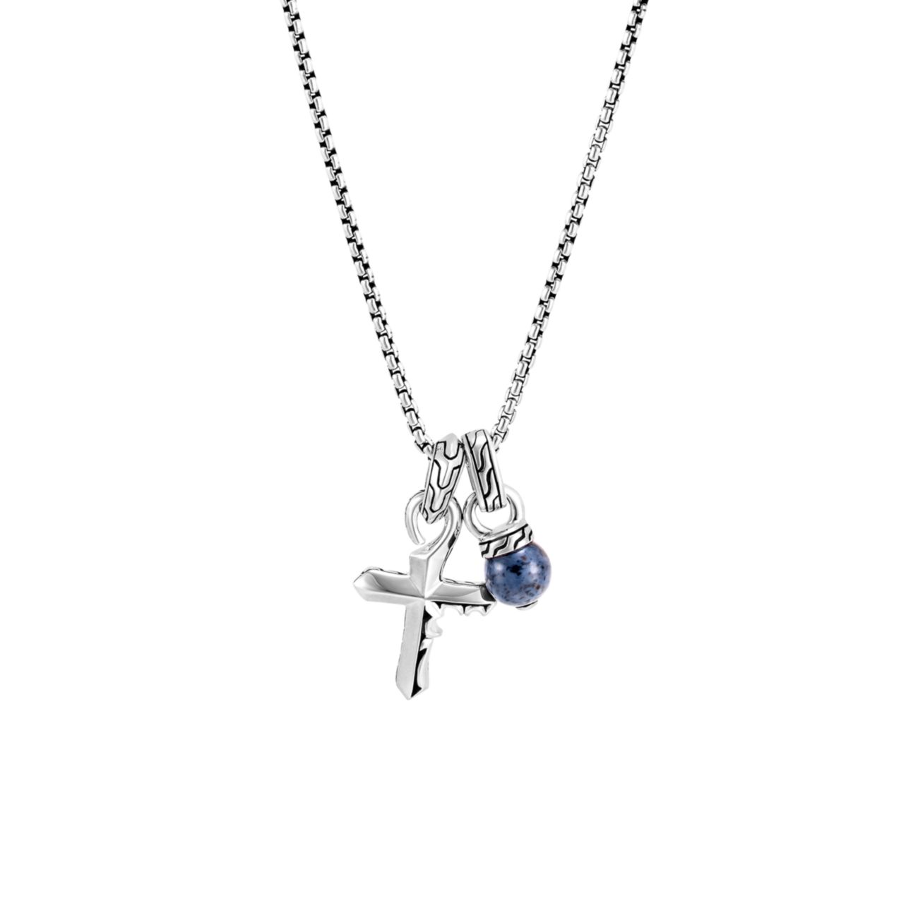 Классическая цепочка из стерлингового серебра Keris Dagger Charm Pendant Necklace JOHN HARDY